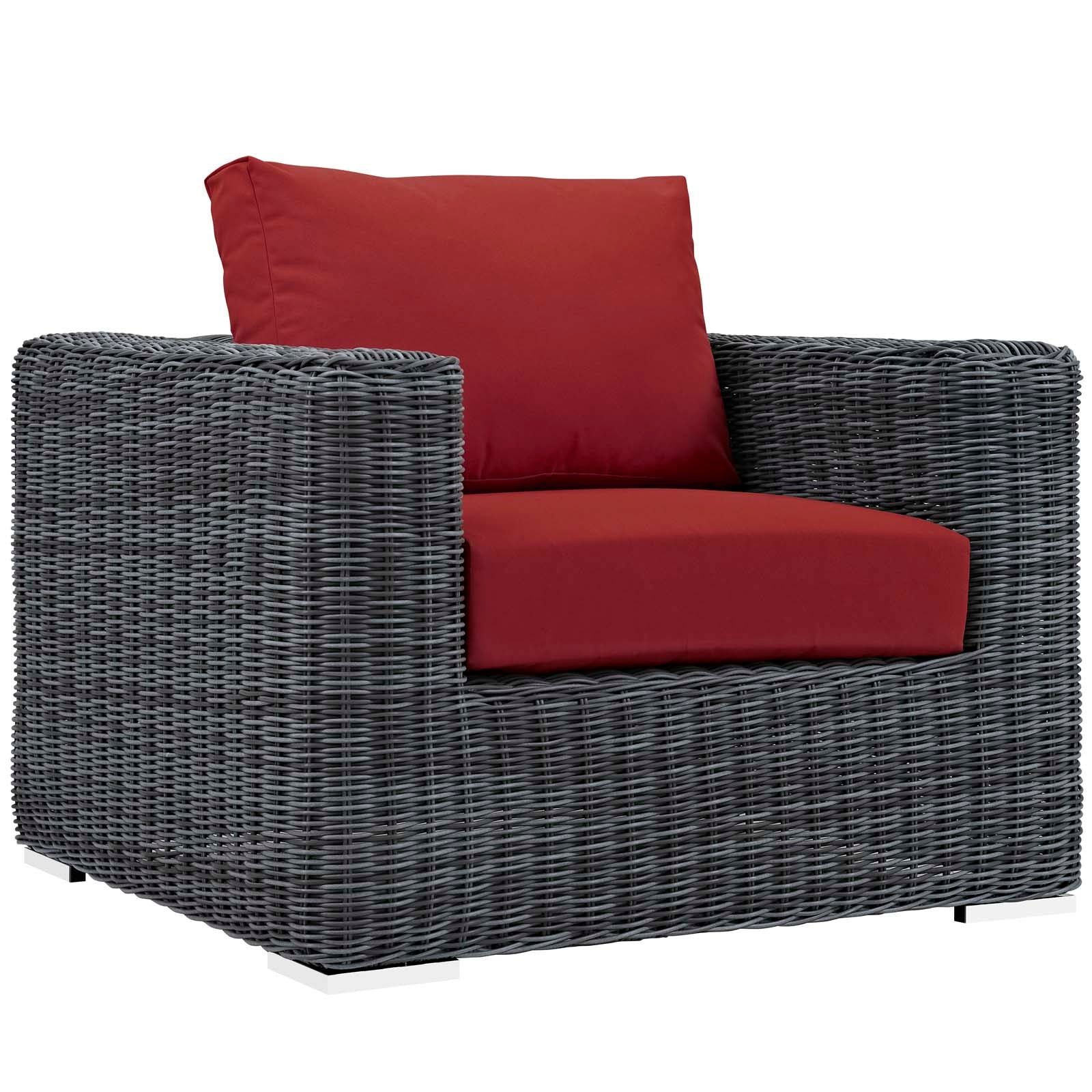 Summon 3 Piece Outdoor Patio Sunbrella¨ Sectional Set by Modway