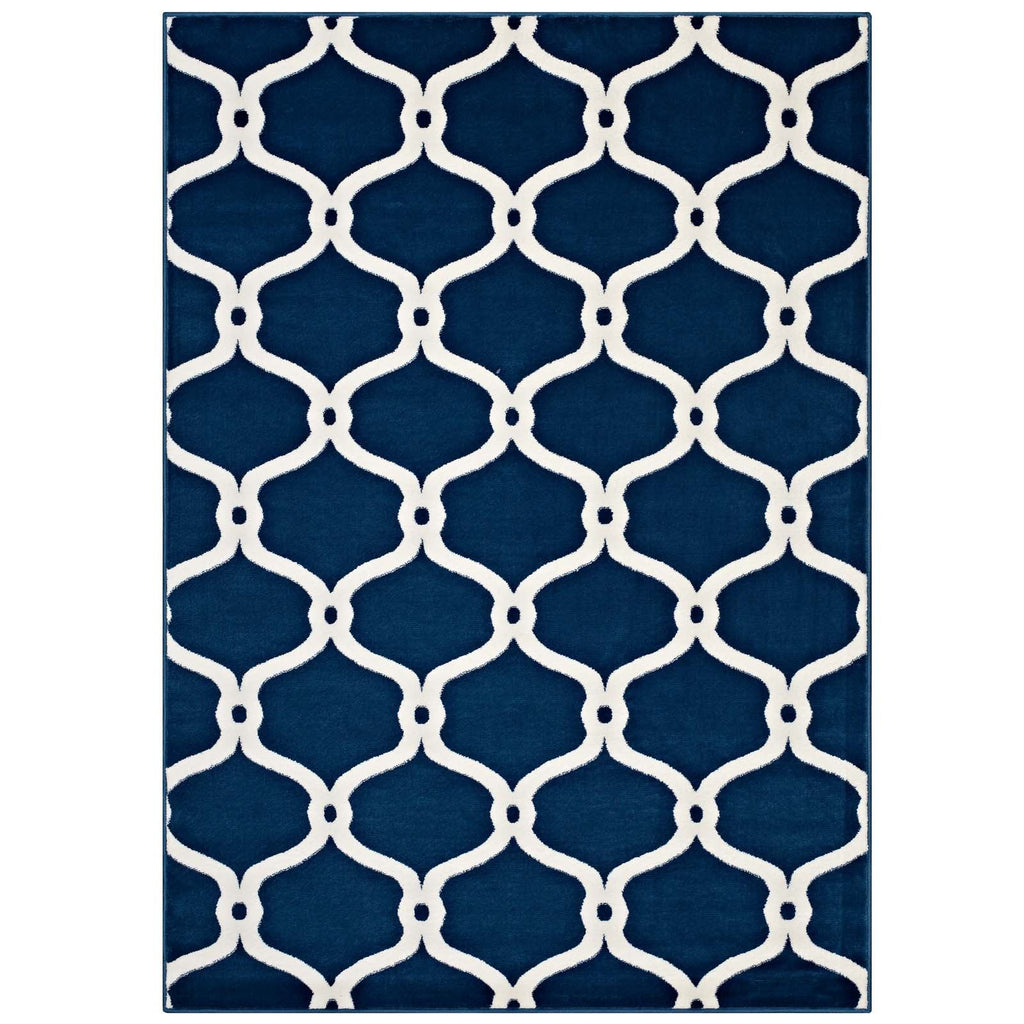 Beltara Chain Link Transitional Trellis 5x8 Area Rug by Modway