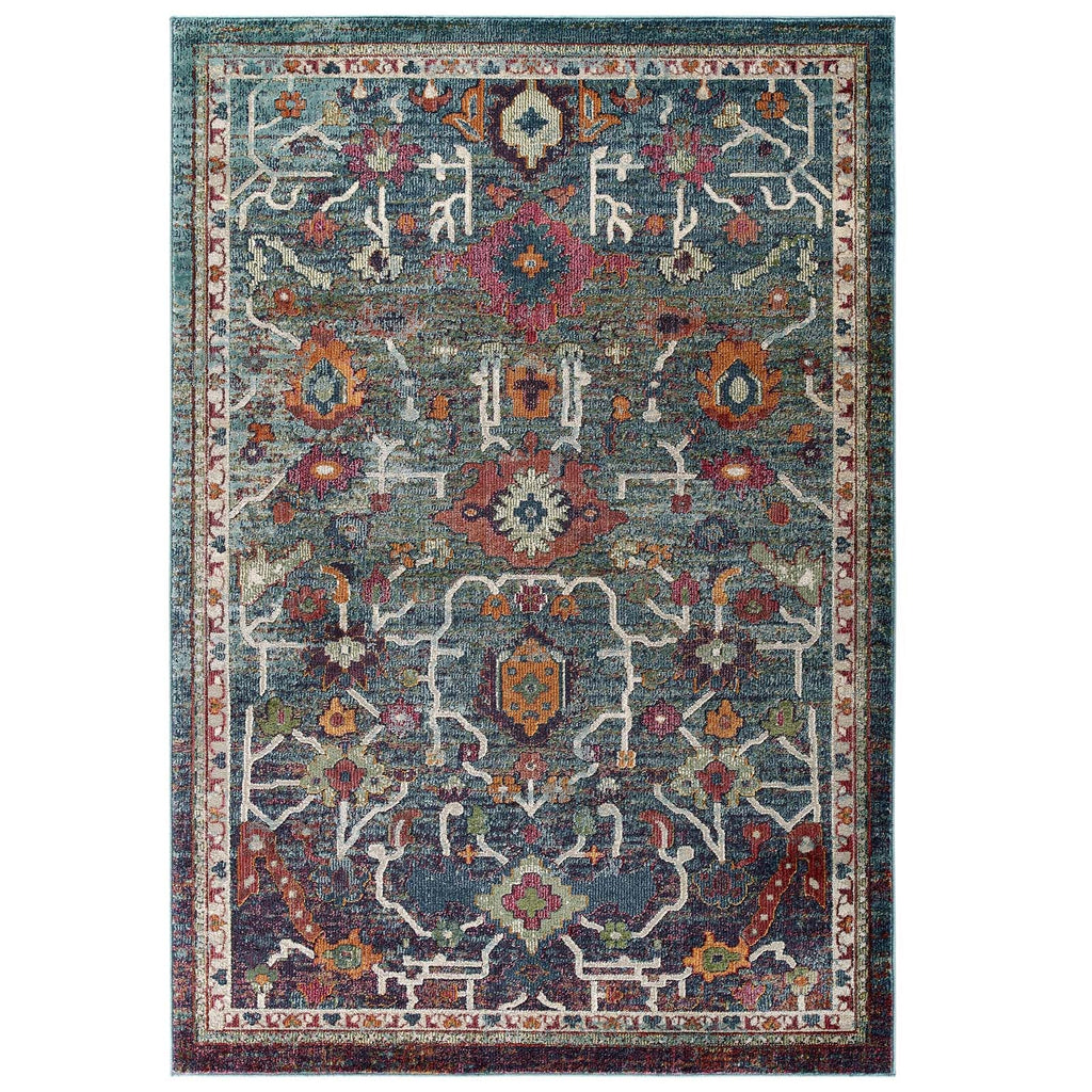 Tribute Every Distressed Vintage Floral 8x10 Area Rug by Modway