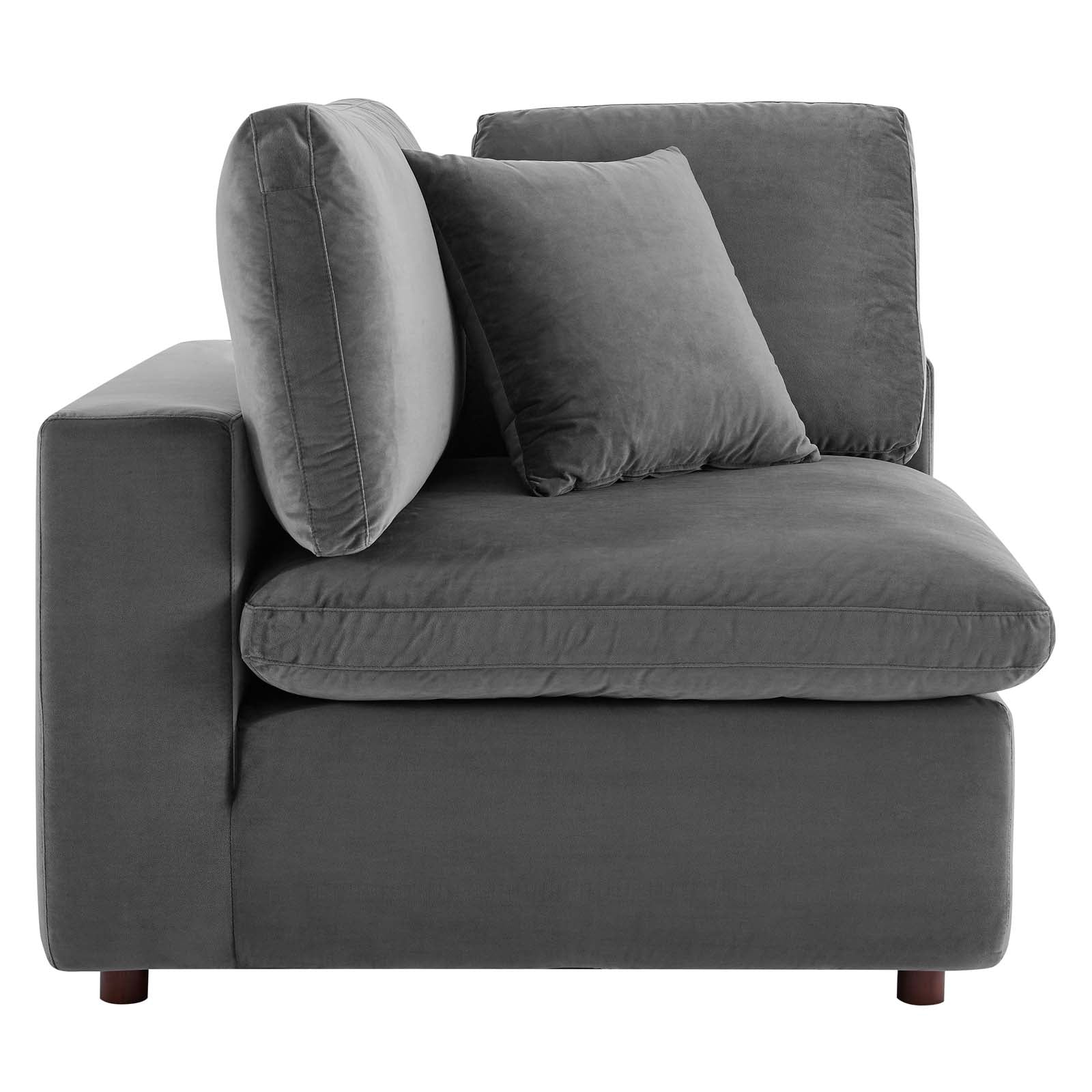 Commix 8-Piece Down Filled Overstuffed Performance Velvet Sectional Sofa by Modway