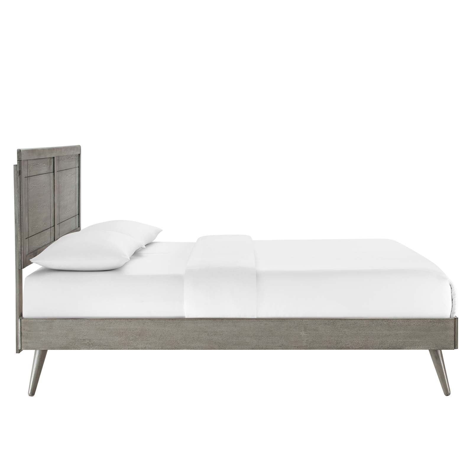Marlee Wood Twin Platform Bed With Splayed Legs by Modway