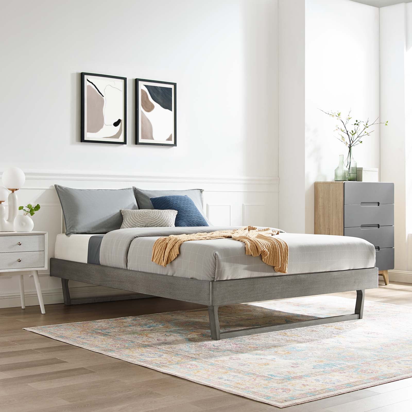 Billie Wood Full Platform Bed Frame by Modway