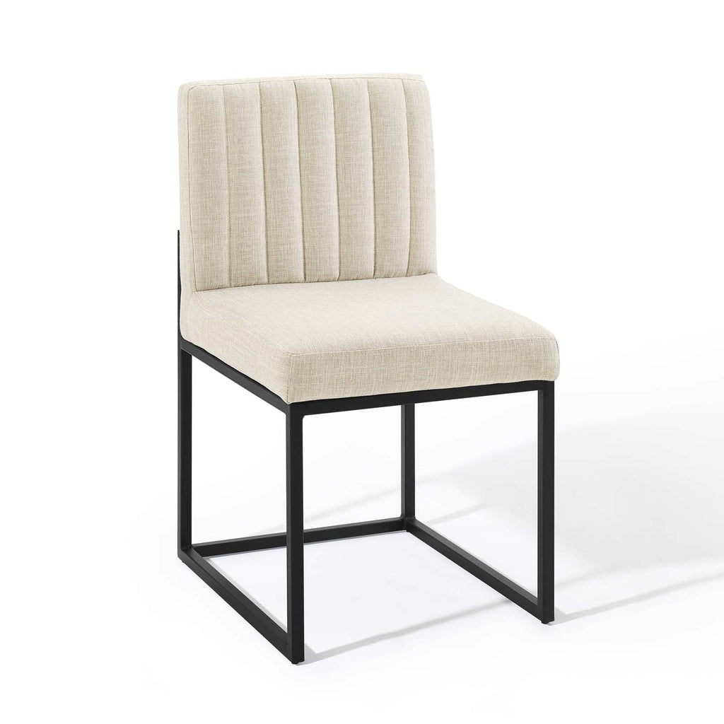Carriage Upholstered Fabric Dining Chair Set of 2 by Modway