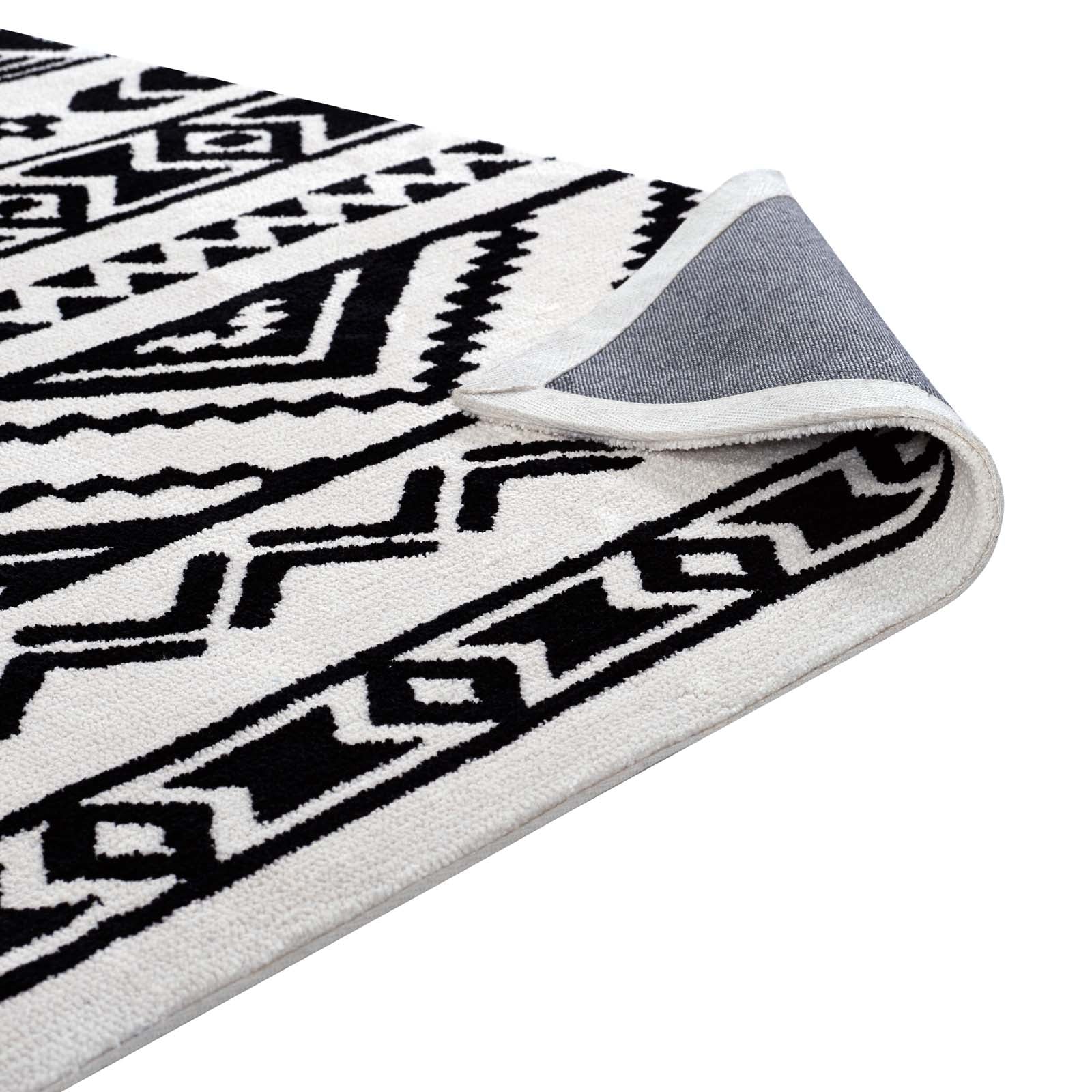 Haku Geometric Moroccan Tribal 8x10 Area Rug by Modway
