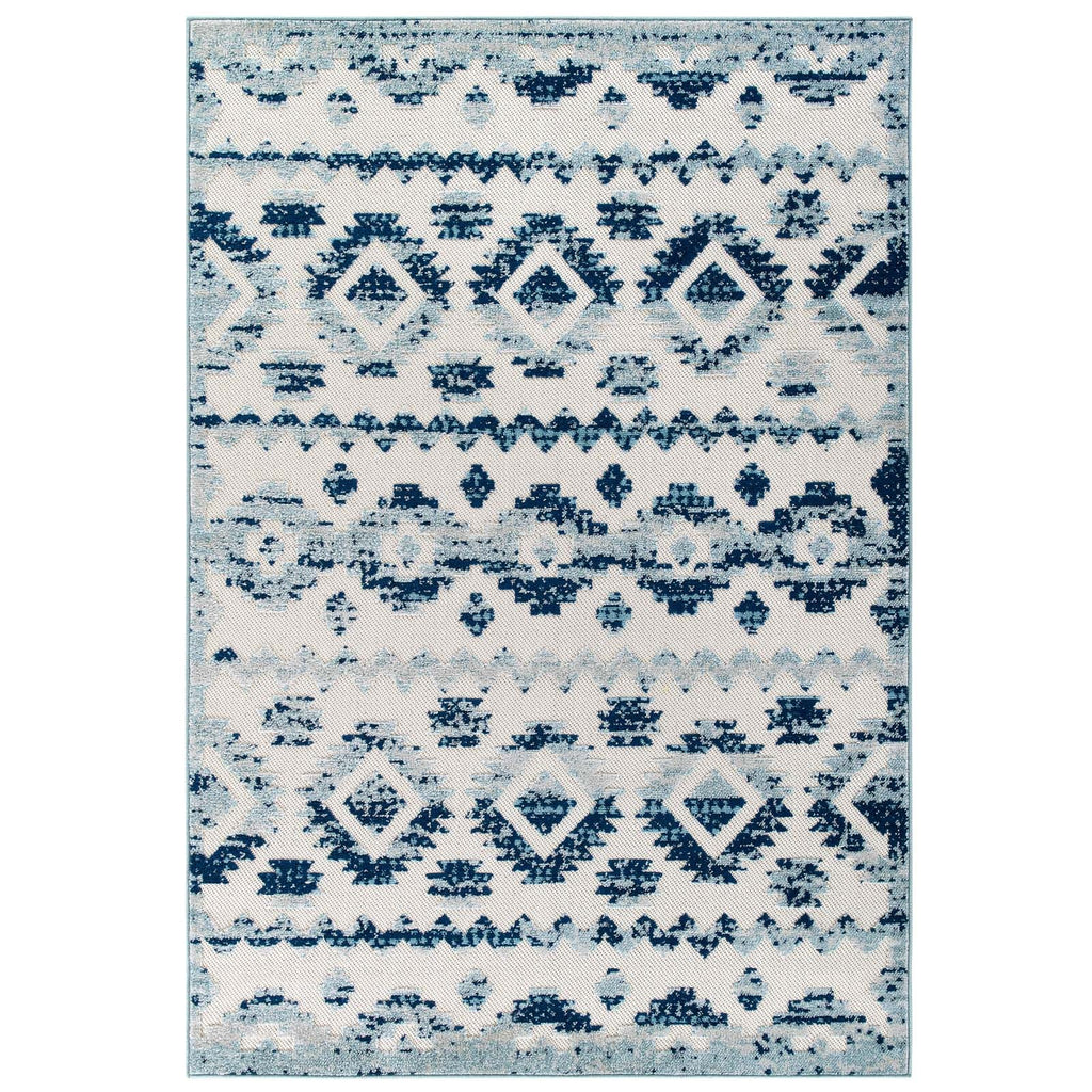 Reflect Takara Abstract Diamond Moroccan Trellis 5x8 Indoor and Outdoor Area Rug by Modway