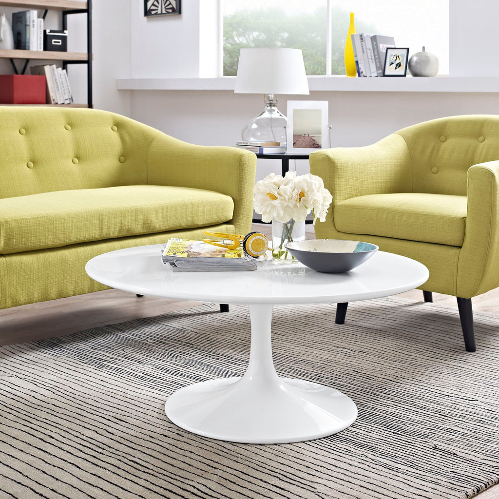 Lippa 36" Round Wood Coffee Table by Modway