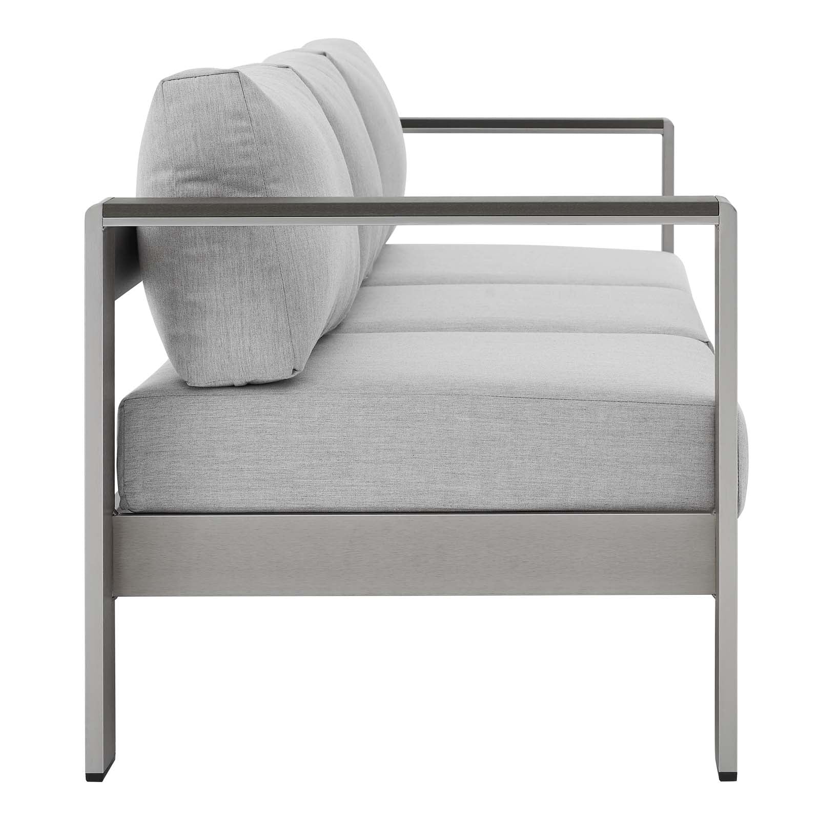 Shore 4 Piece Sunbrella¨ Fabric Outdoor Patio Aluminum Set by Modway