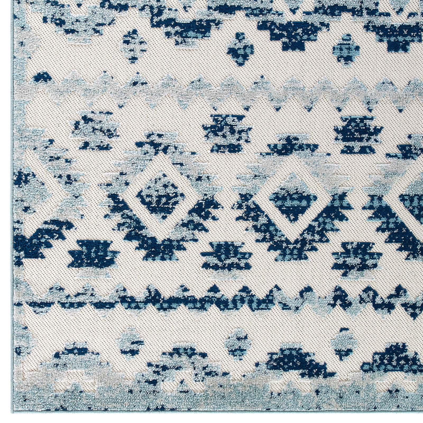 Reflect Takara Abstract Diamond Moroccan Trellis 8x10 Indoor and Outdoor Area Rug by Modway