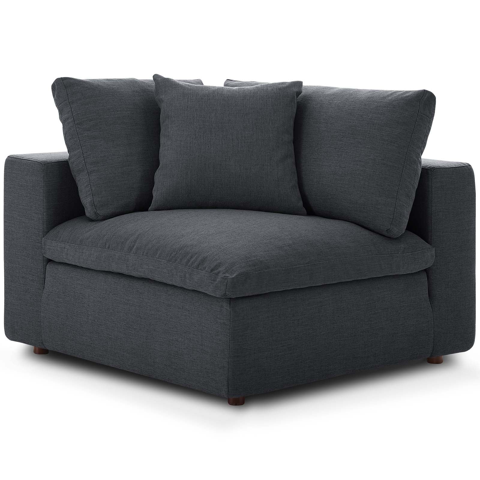 Commix 5-Piece Down Filled Overstuffed Armless Sectional Sofa by Modway