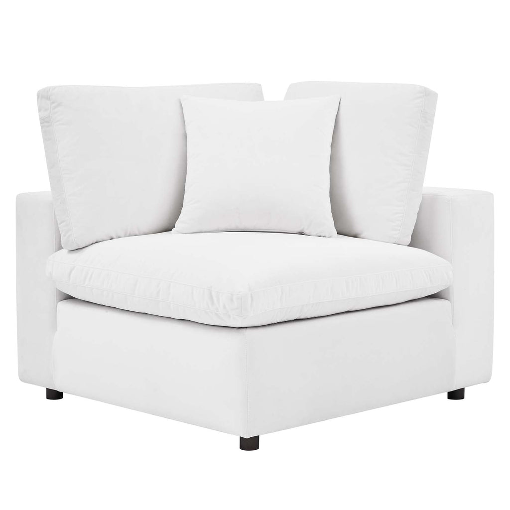 Commix 4-Piece Down Filled Overstuffed Performance Velvet Sectional Sofa by Modway