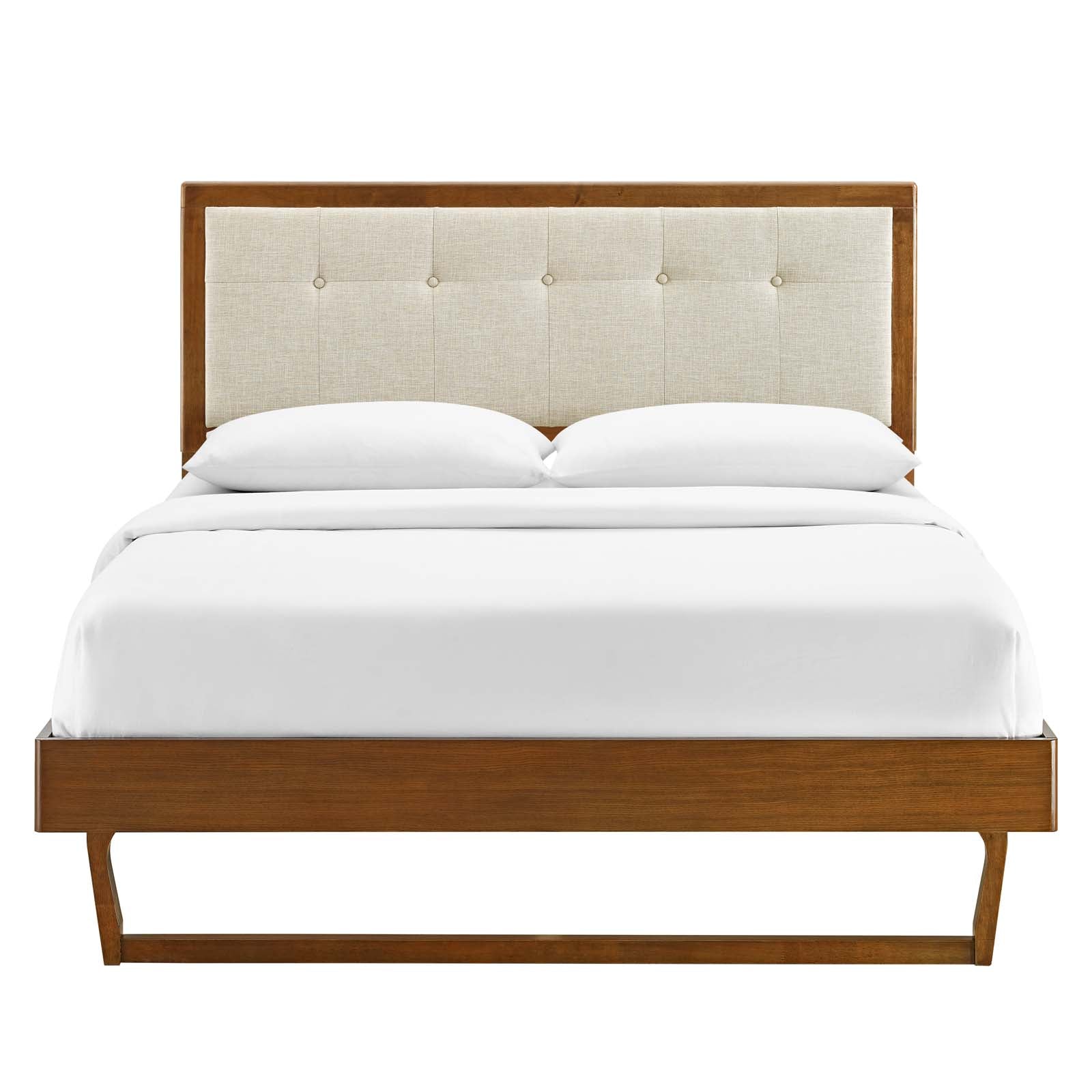 Willow Wood King Platform Bed With Angular Frame by Modway