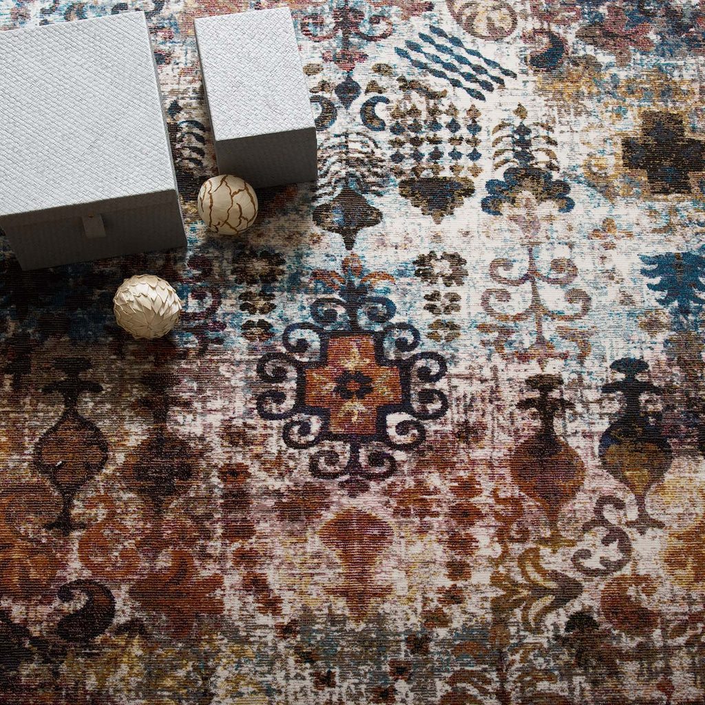 Success Tahira Transitional Distressed Vintage Floral Moroccan Trellis 4x6 Area Rug by Modway