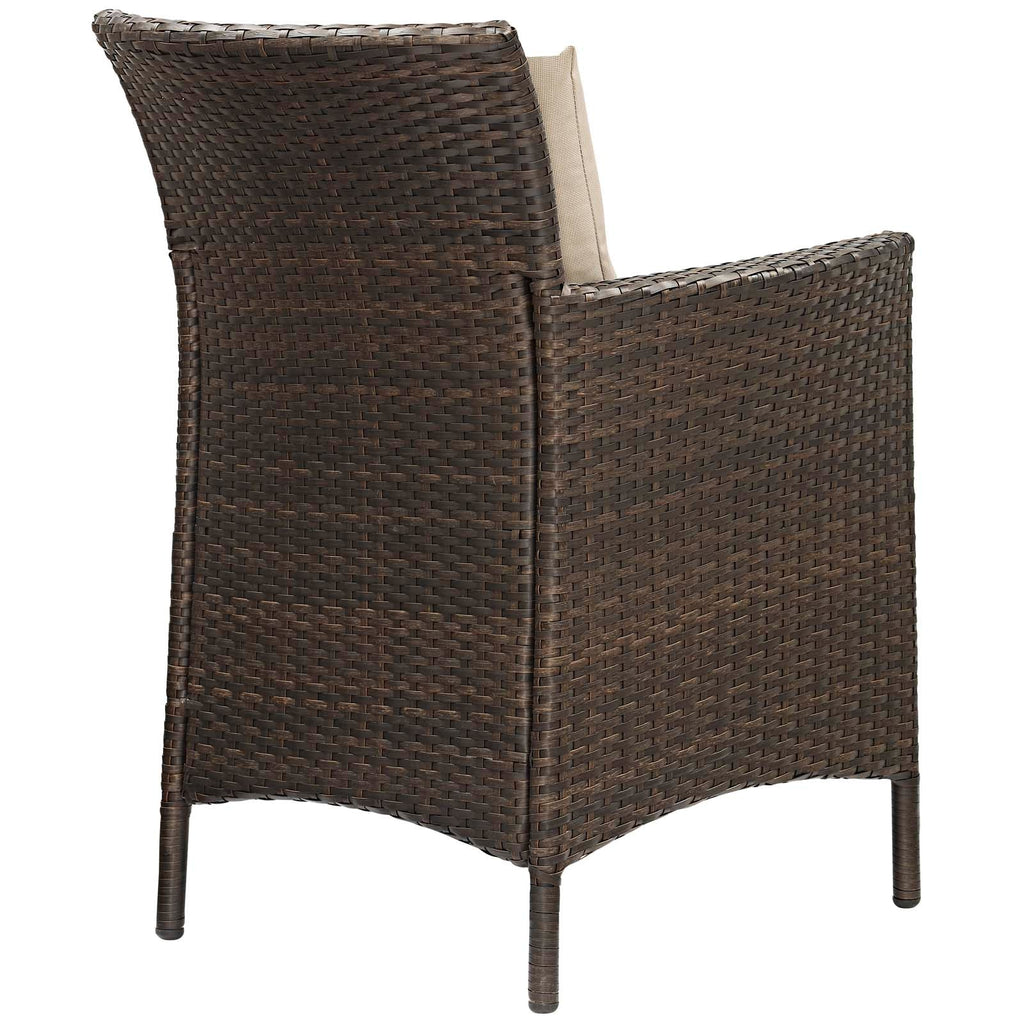 Conduit Outdoor Patio Wicker Rattan Dining Armchai