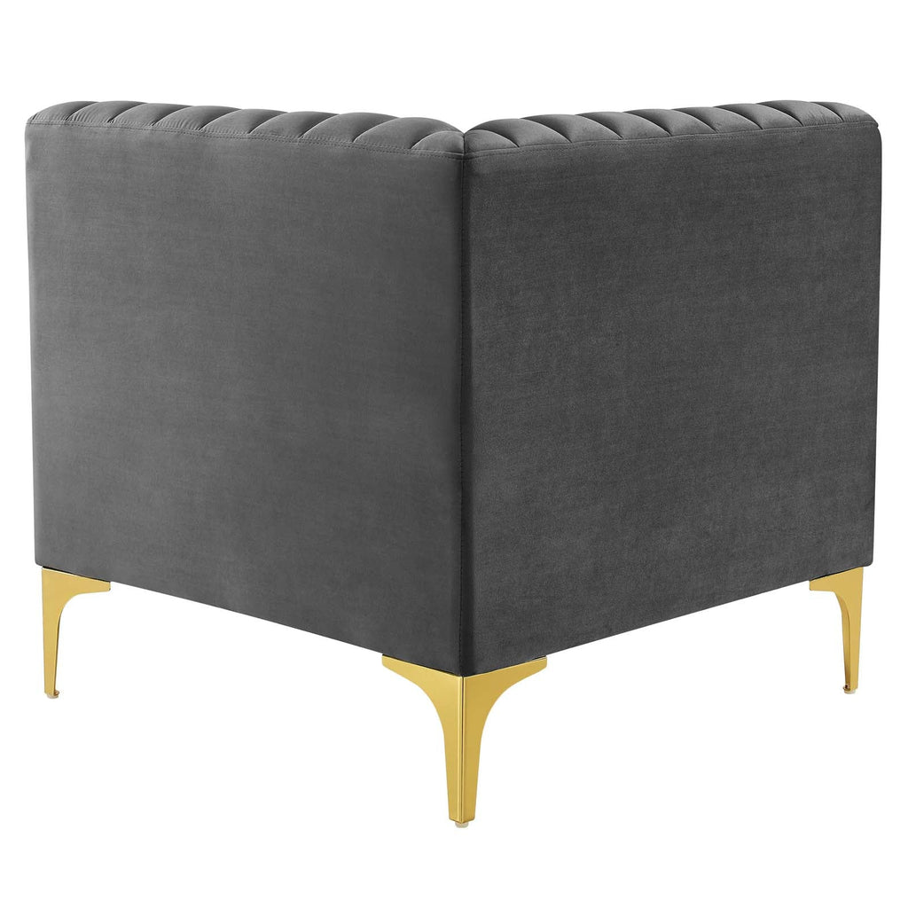 Triumph 8-Piece Channel Tufted Performance Velvet Sectional Sofa by Modway