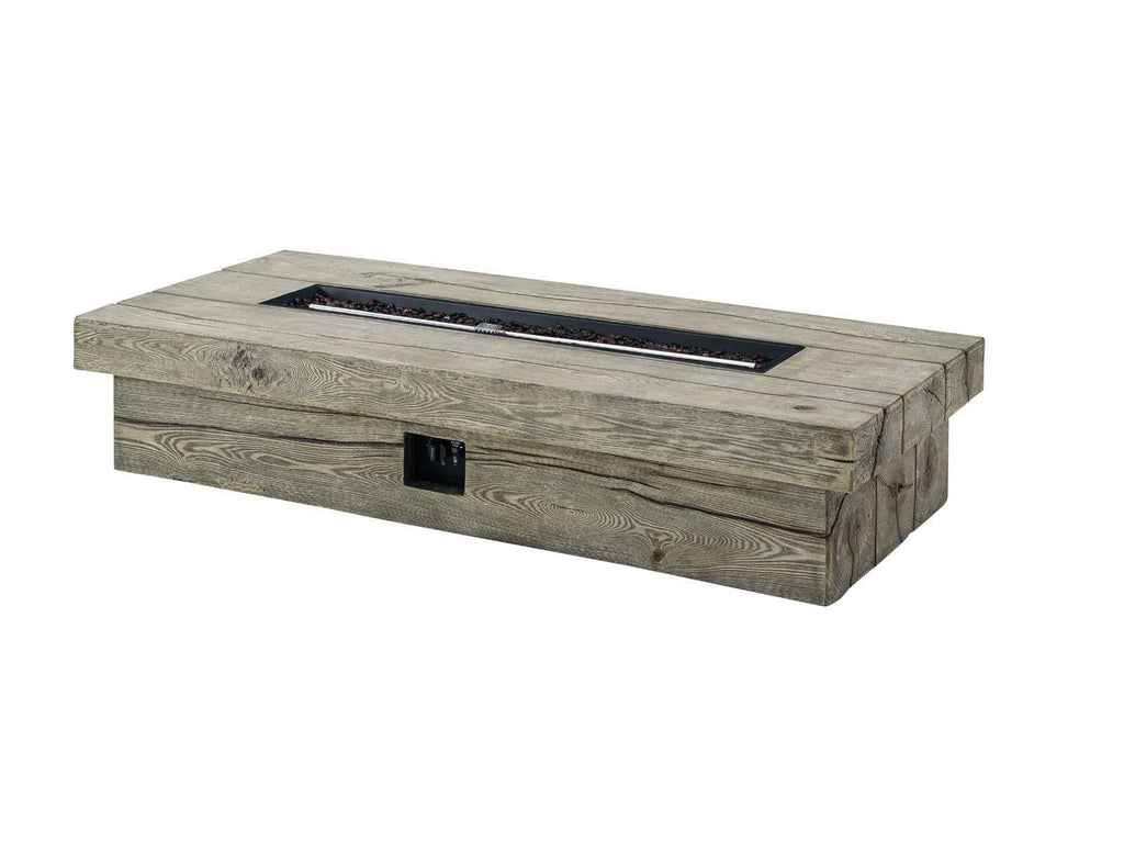 Manteo Rustic Coastal Outdoor Patio Sunbrella¨ Sofa and Fire Pit Set by Modway
