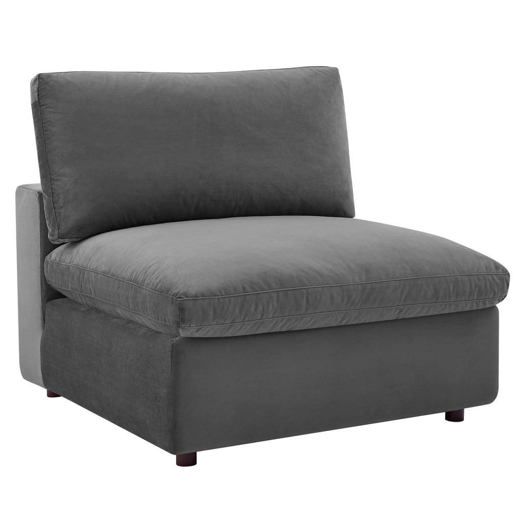 Commix 8-Piece Down Filled Overstuffed Performance Velvet Sectional Sofa by Modway