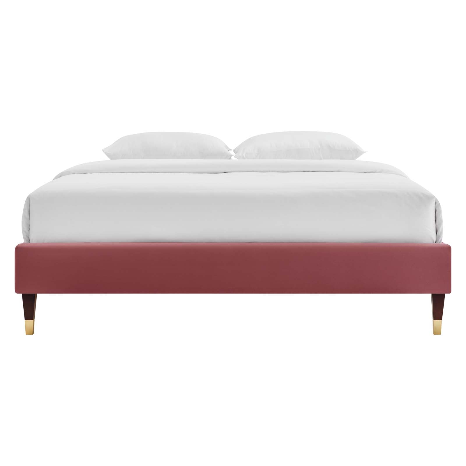Harlow Performance Velvet Twin Platform Bed Frame by Modway