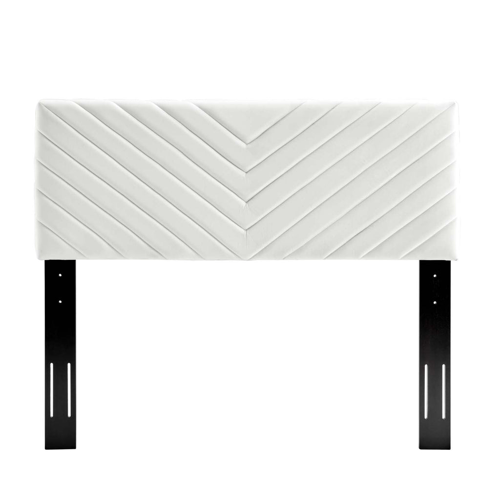 Alyson Angular Channel Tufted Performance Velvet King / California King Headboard by Modway