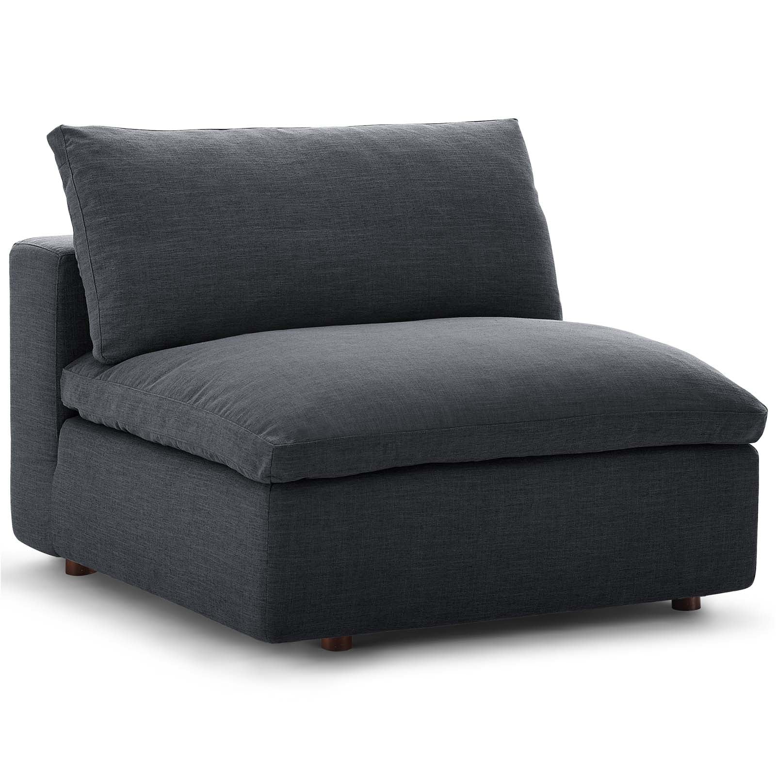 Commix 5-Piece Down Filled Overstuffed Armless Sectional Sofa by Modway