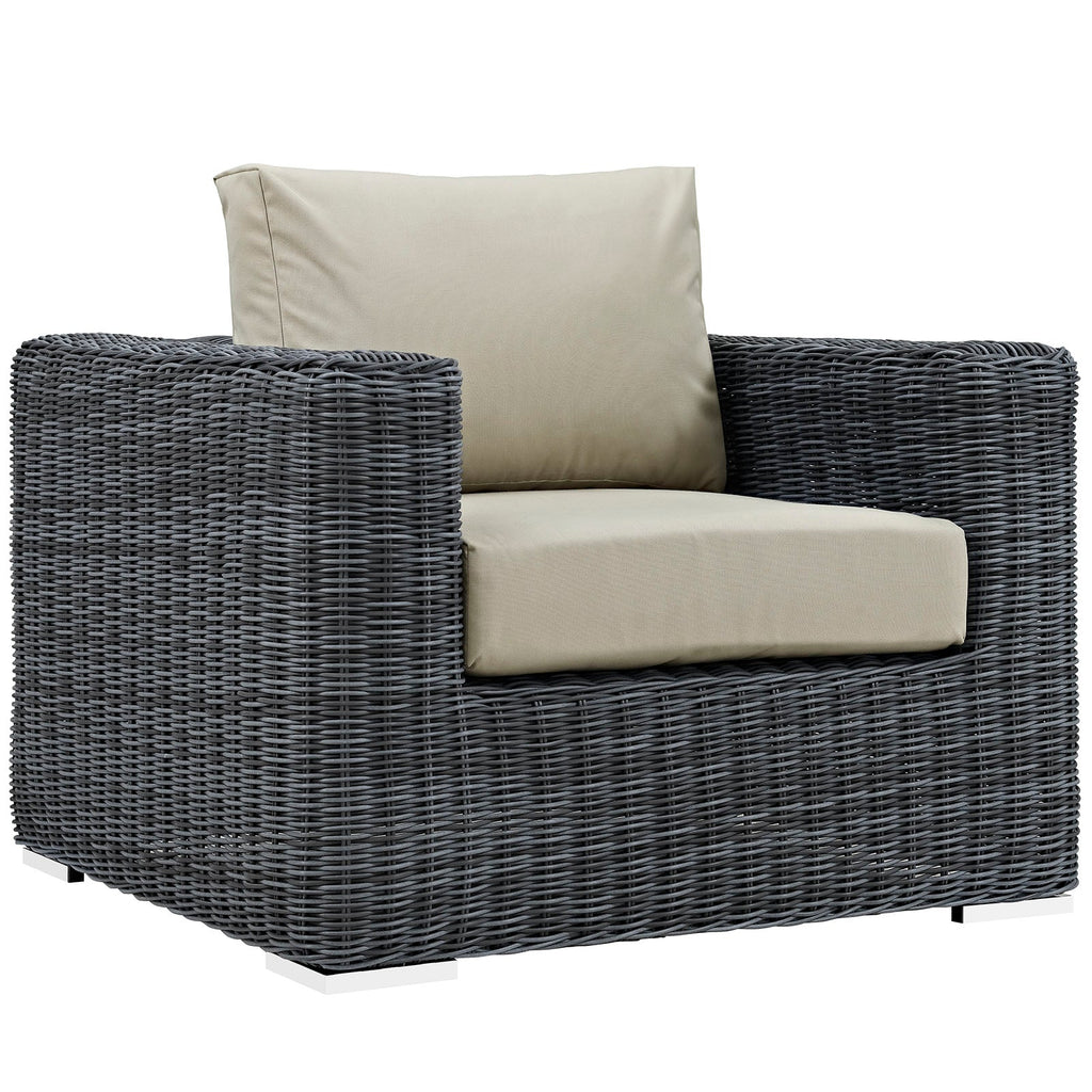 Summon 3 Piece Outdoor Patio Sunbrella¨ Sectional Set by Modway