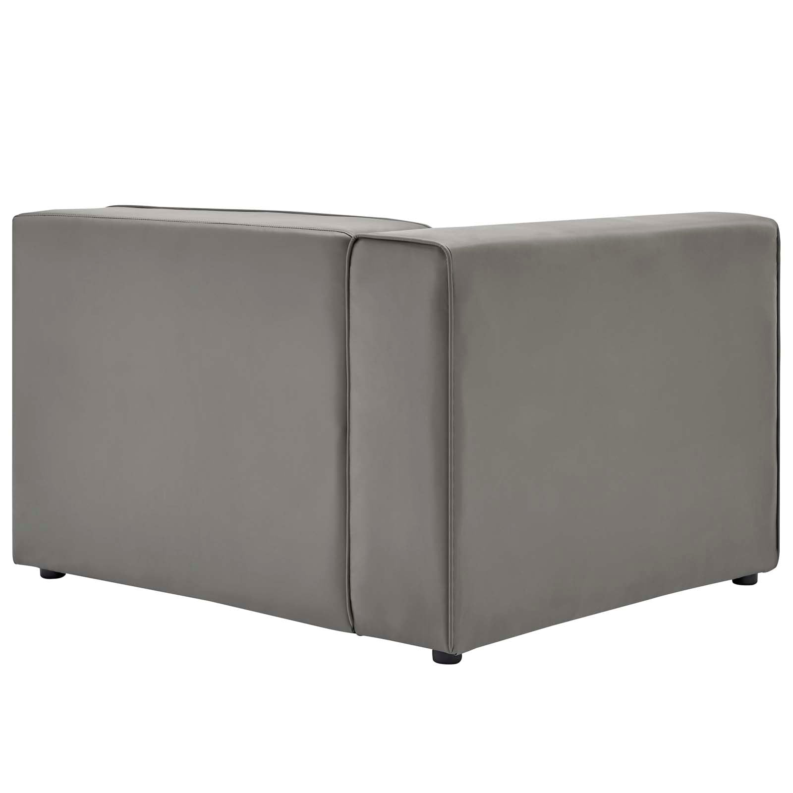 Mingle 2-Piece Vegan Leather Sectional Sofa Loveseat by Modway