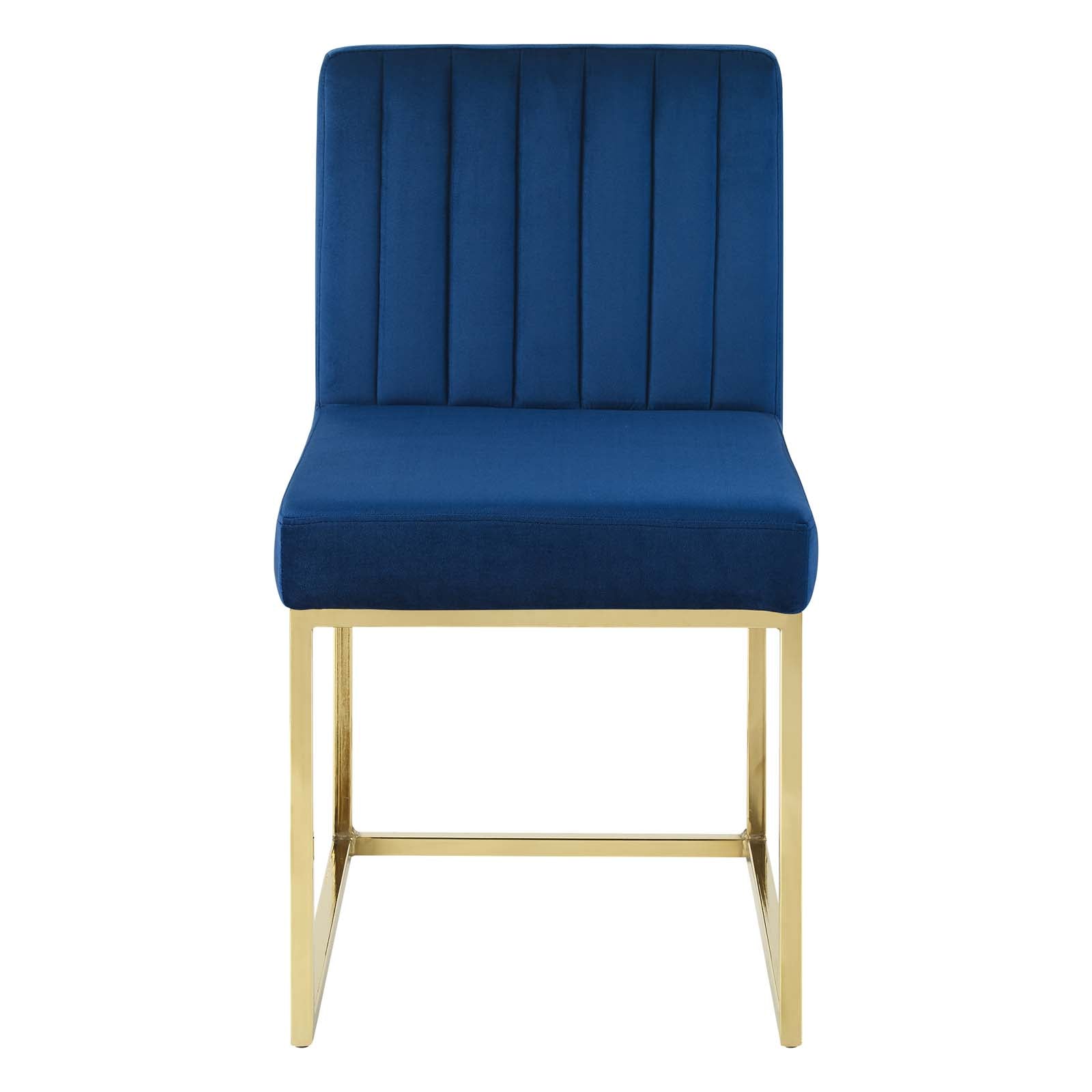 Carriage Performance Velvet Dining Chair Set of 2 by Modway