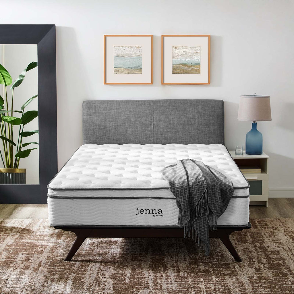 Jenna 14" Innerspring and Foam Queen Mattress by Modway
