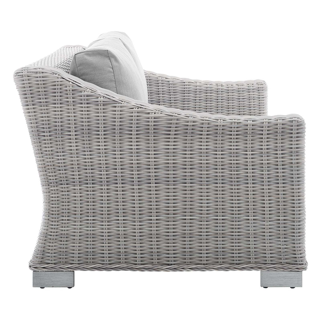 Conway 4-Piece Sunbrella¨ Outdoor Patio Wicker Rattan Furniture Set by Modway