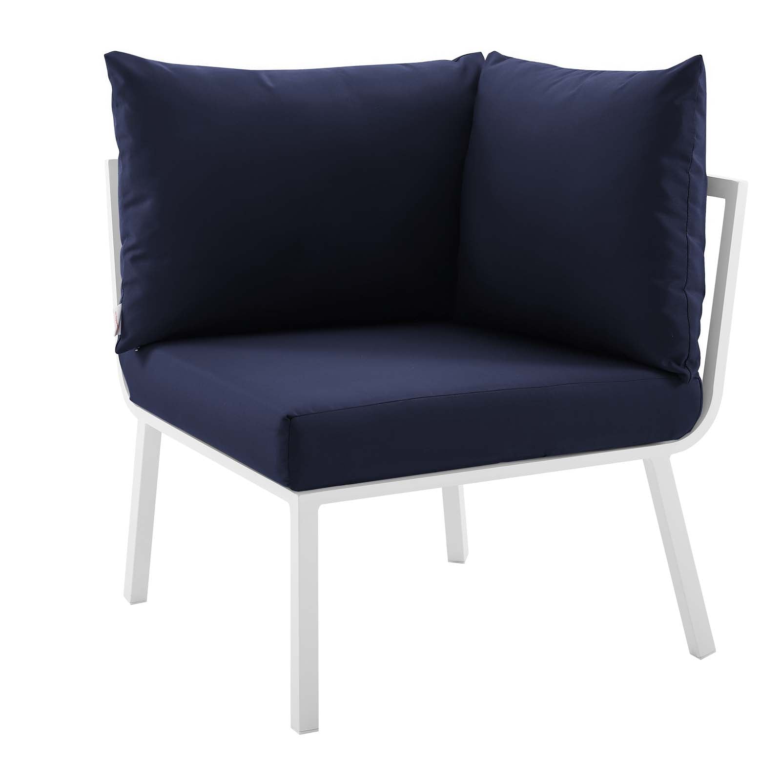 Riverside 2 Piece Outdoor Patio Aluminum Sectional Sofa Set by Modway