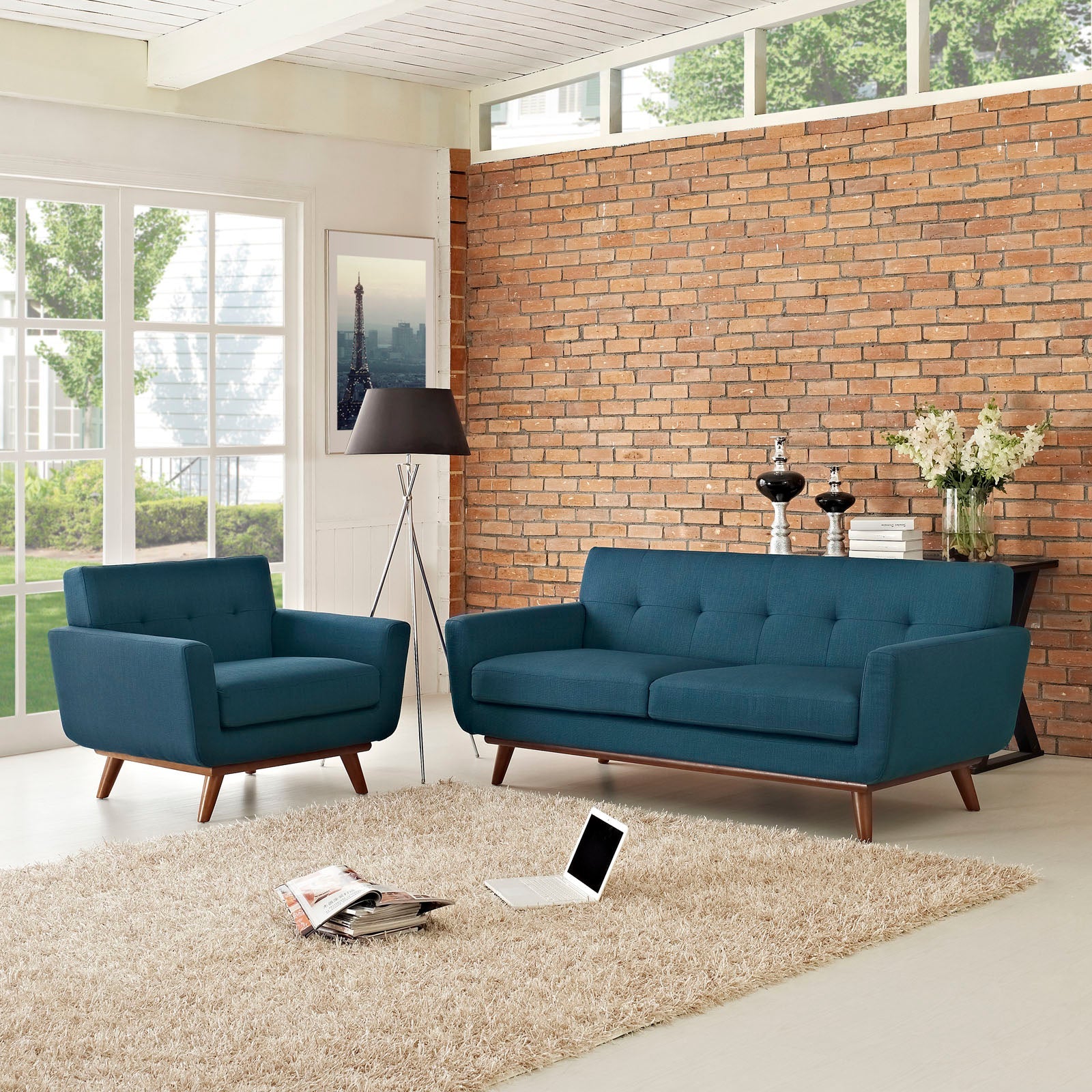 Engage Armchair and Loveseat Set of 2 by Modway
