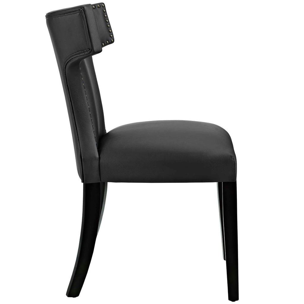 Curve Vegan Leather Dining Chair by Modway
