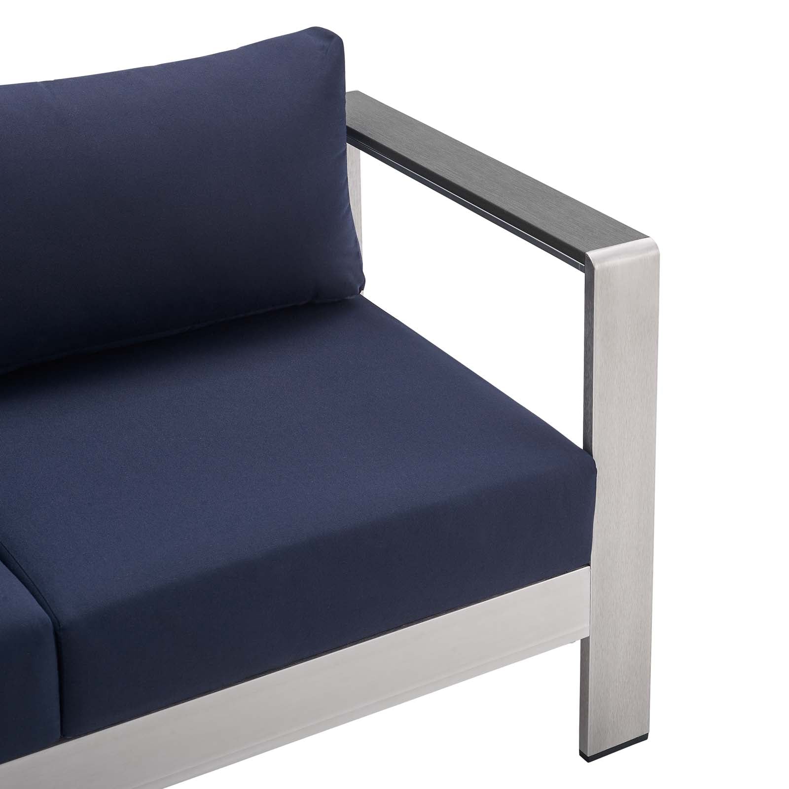 Shore 4 Piece Sunbrella¨ Fabric Outdoor Patio Aluminum Set by Modway