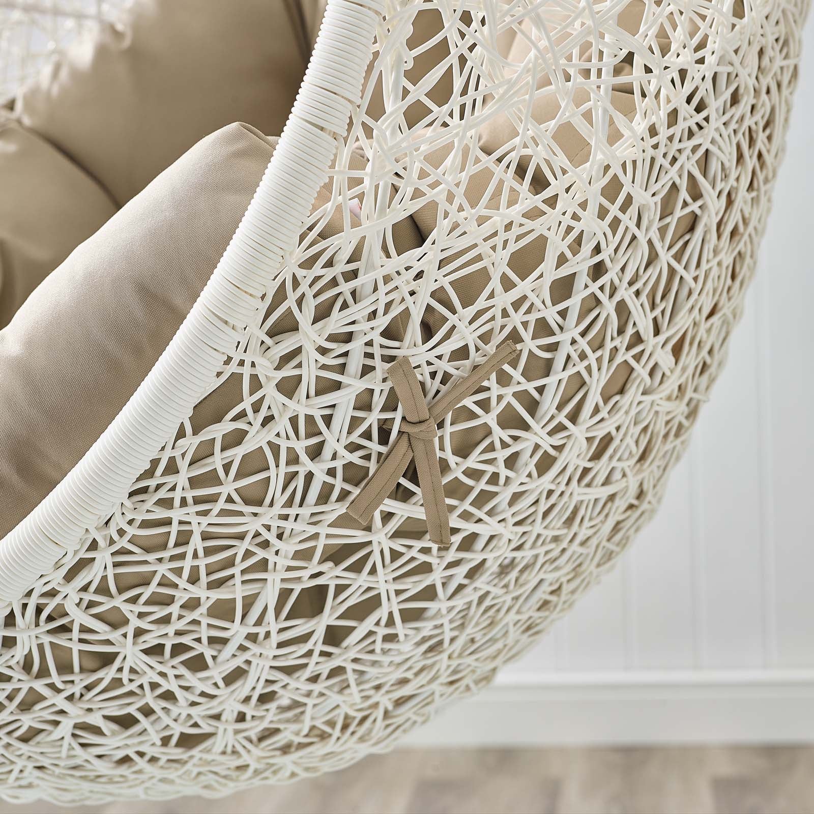 Hide Outdoor Patio Swing Chair With Stand by Modway