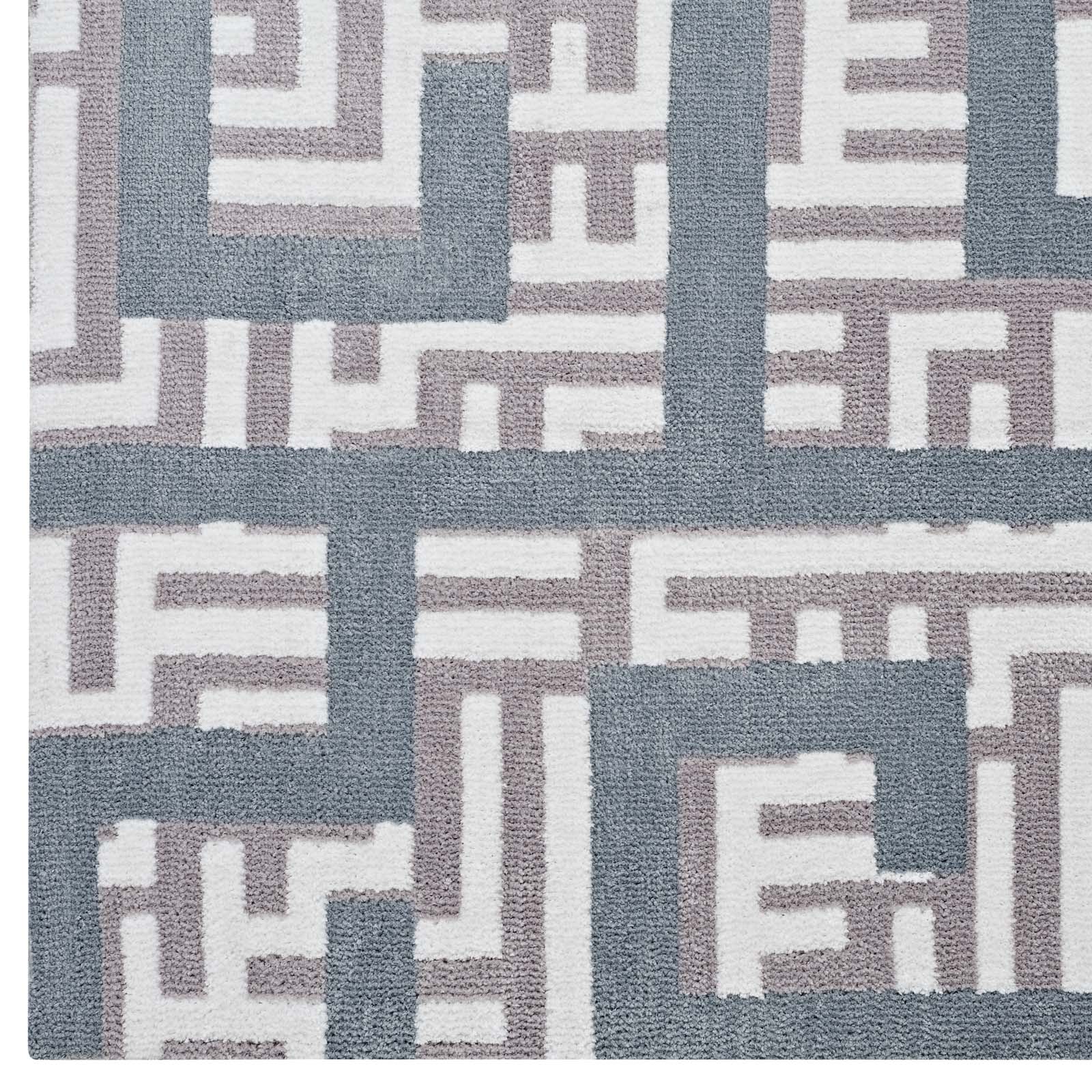 Nahia Geometric Maze 5x8 Area Rug by Modway