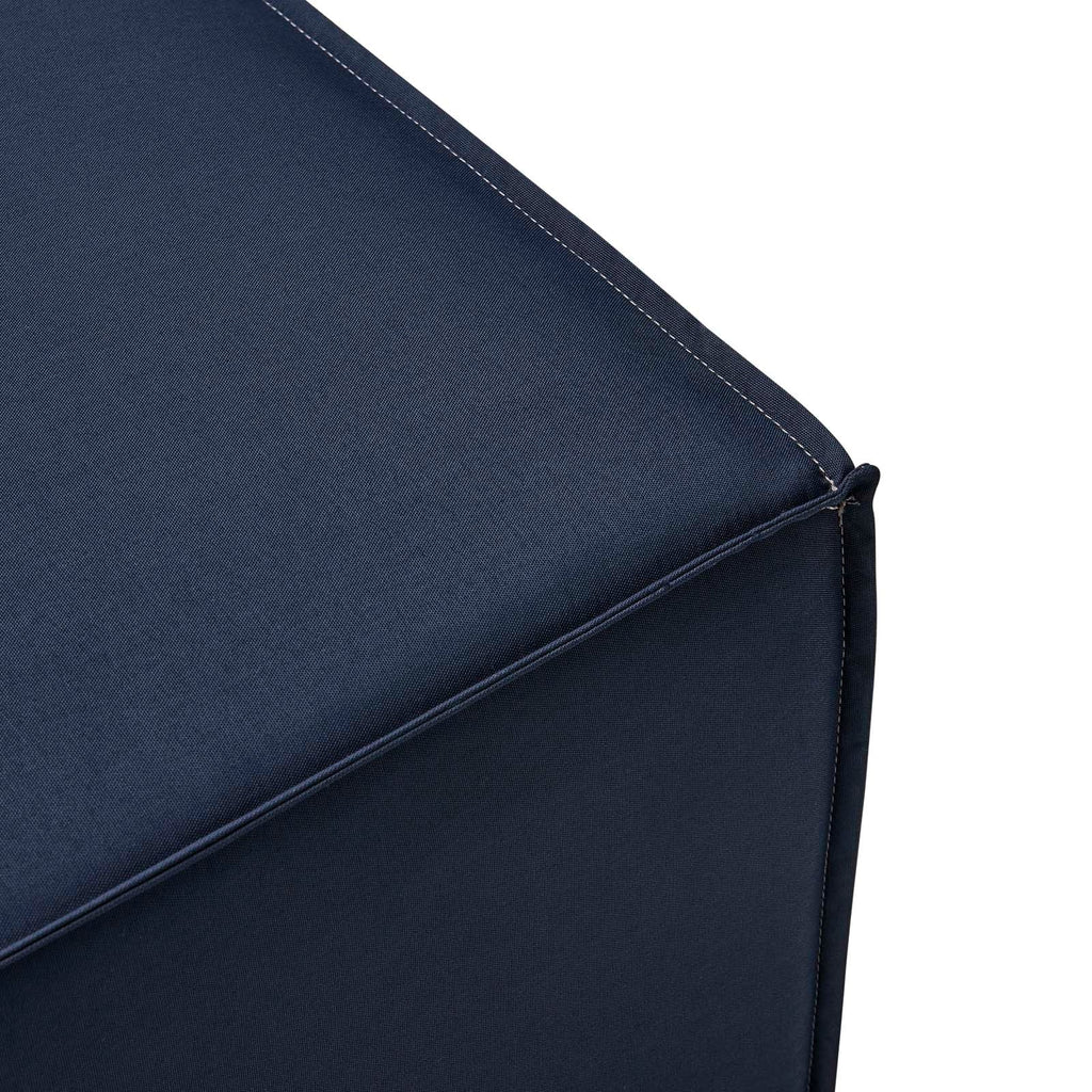 Saybrook Outdoor Patio Upholstered Sectional Sofa Ottoman by Modway