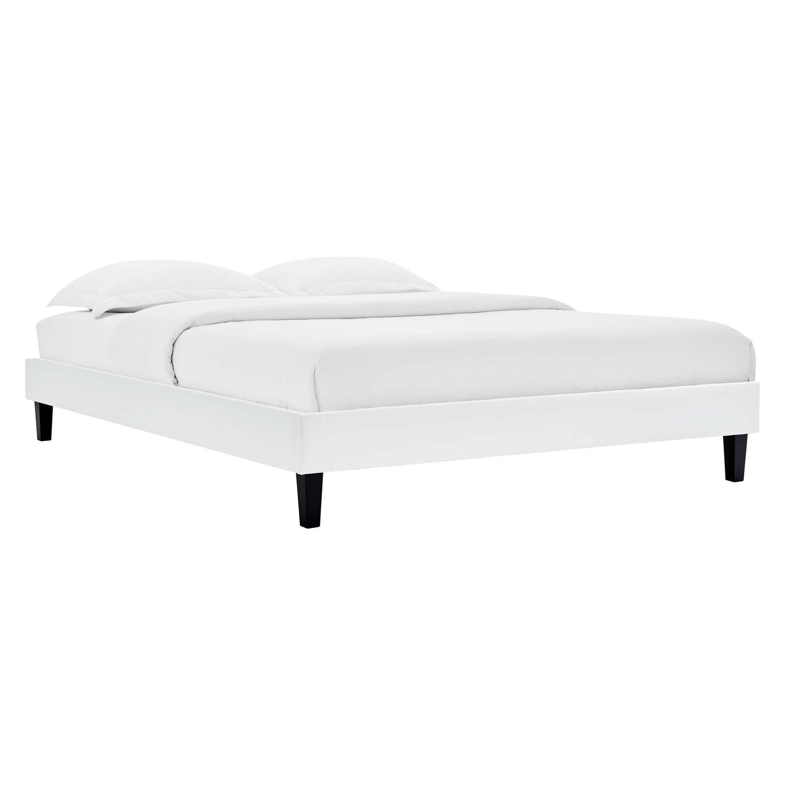 Reign Performance Velvet Queen Platform Bed Frame by Modway