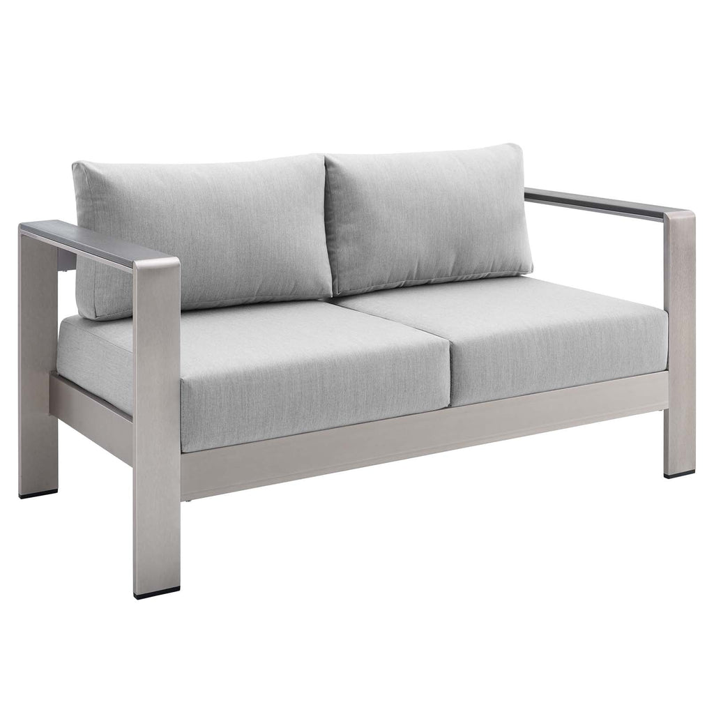 Shore 4 Piece Sunbrella¨ Fabric Outdoor Patio Aluminum Set by Modway