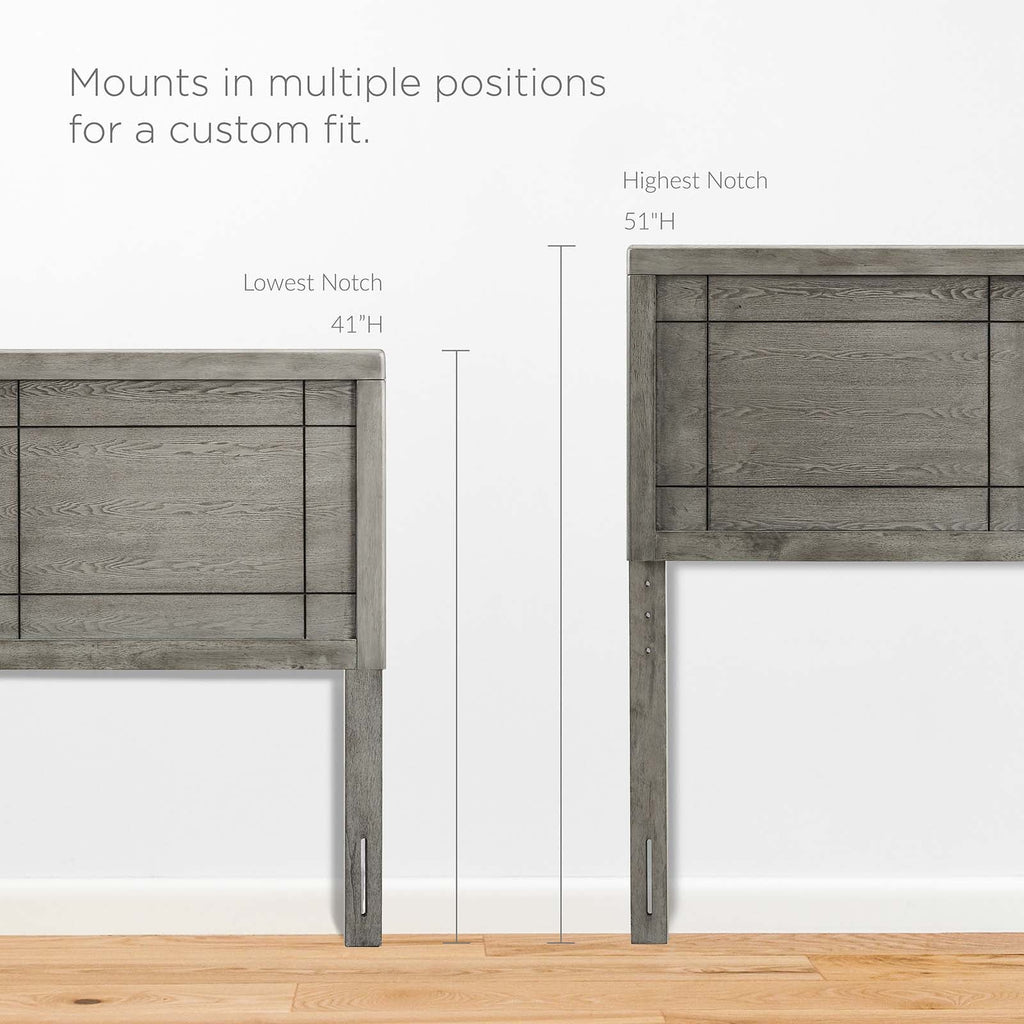 Archie Wood Twin Headboard by Modway