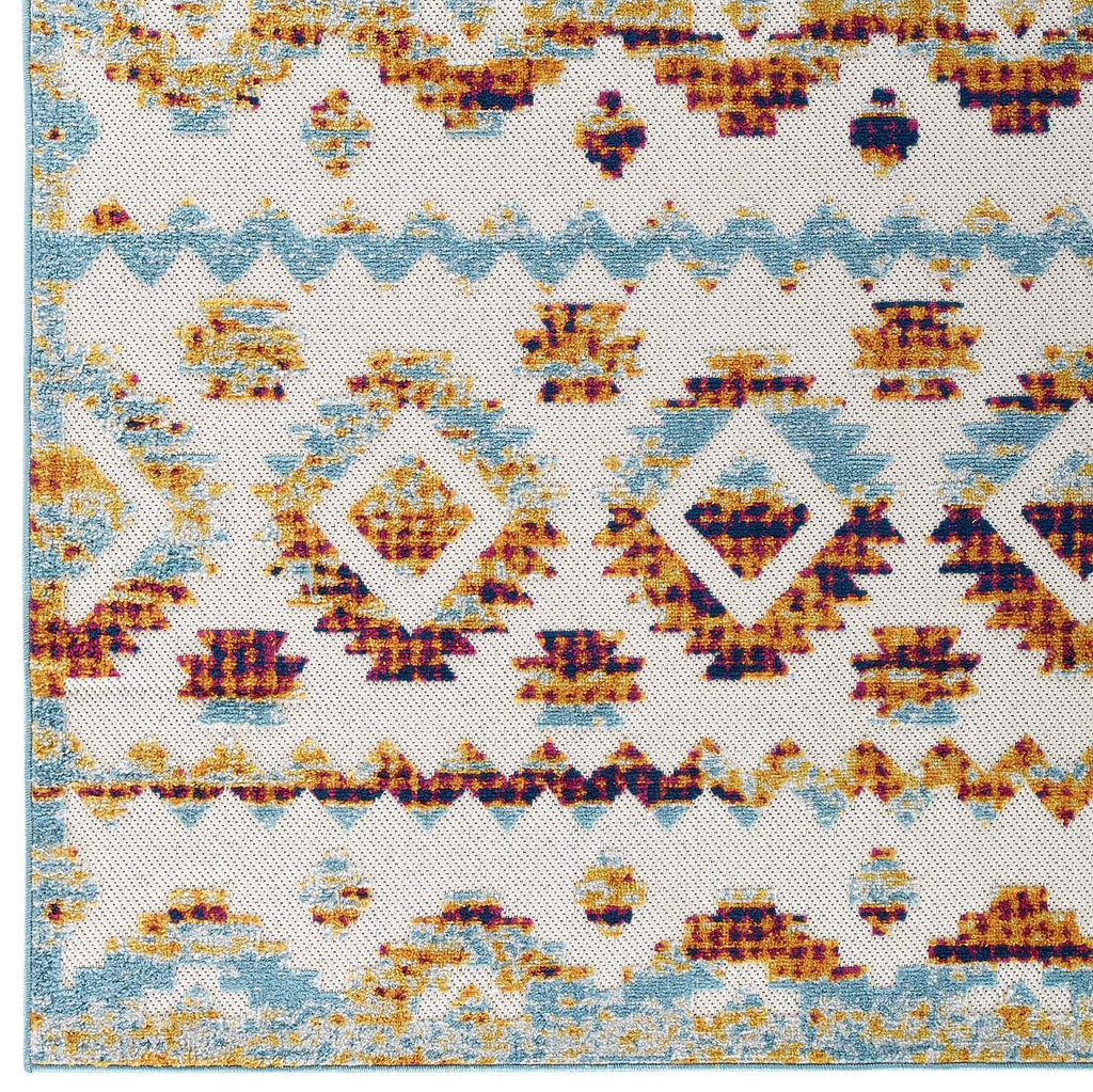Reflect Takara Abstract Diamond Moroccan Trellis 5x8 Indoor and Outdoor Area Rug by Modway