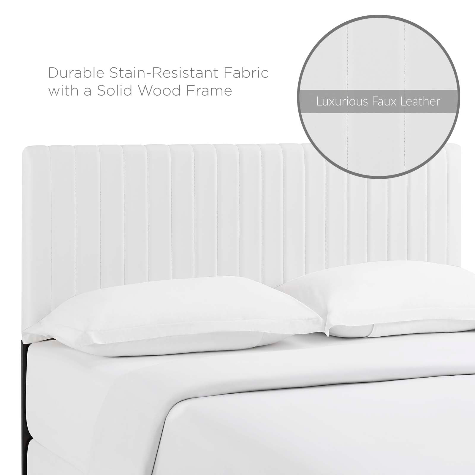 Keira Faux Leather King/California King Headboard by Modway