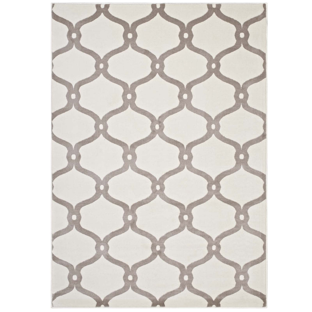 Beltara Chain Link Transitional Trellis 5x8 Area Rug by Modway