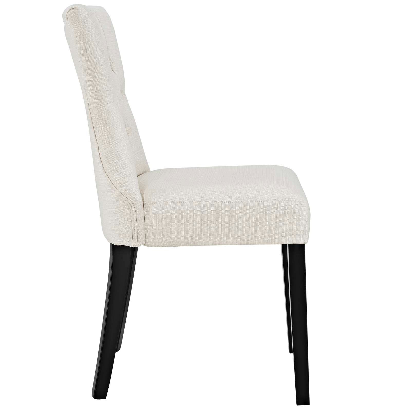 Silhouette Upholstered Fabric Dining Side Chairs Set of 2 by Modway