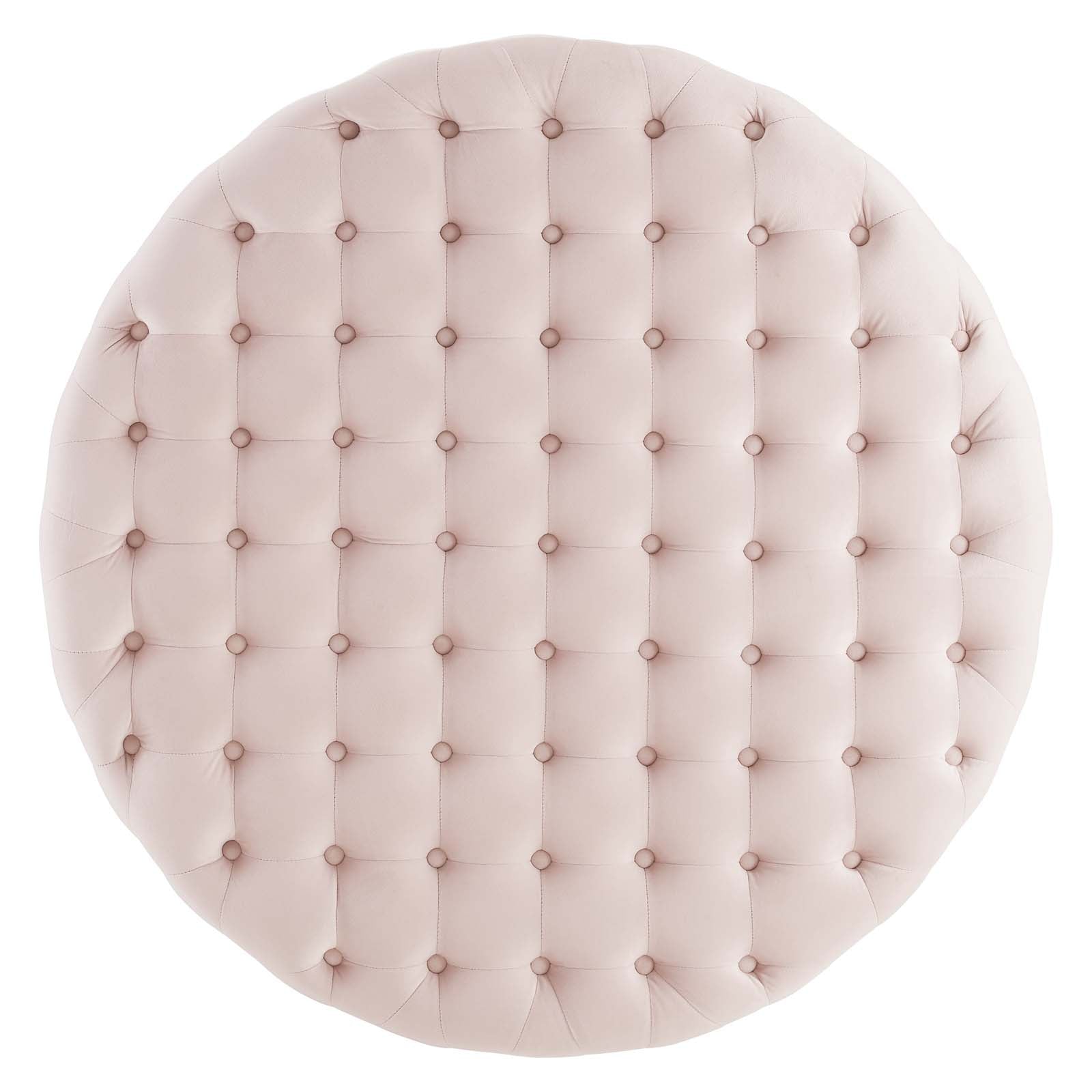 Ensconce Tufted Performance Velvet Round Ottoman by Modway