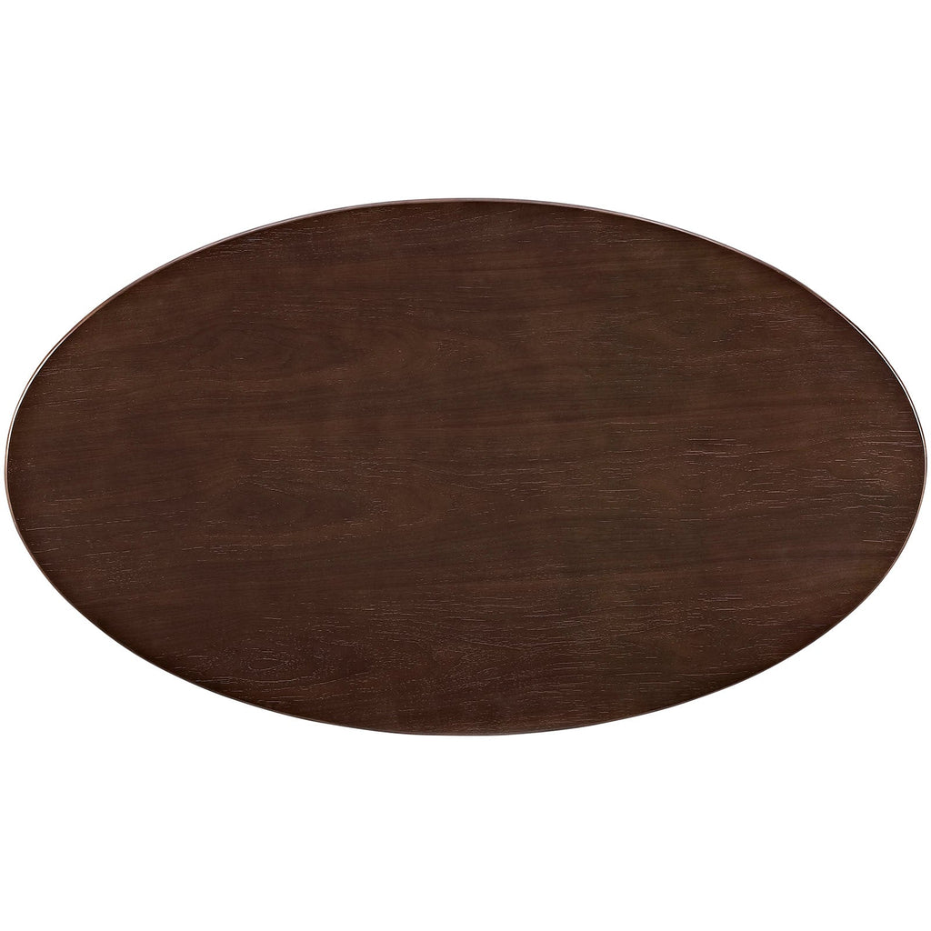 Lippa 48" Oval Wood Coffee Table by Modway