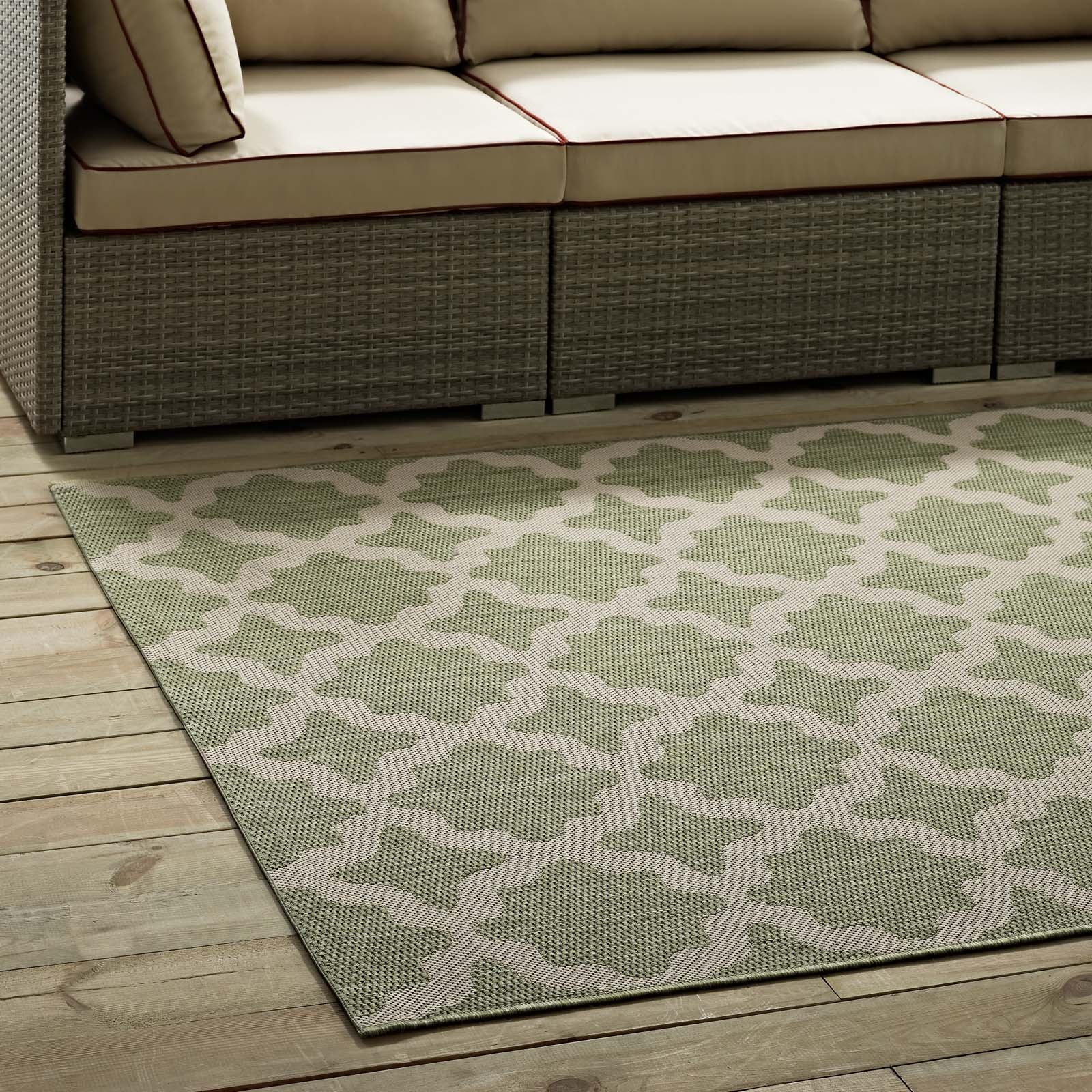 Cerelia Moroccan Trellis Indoor and Outdoor 5x8 Area Rug by Modway
