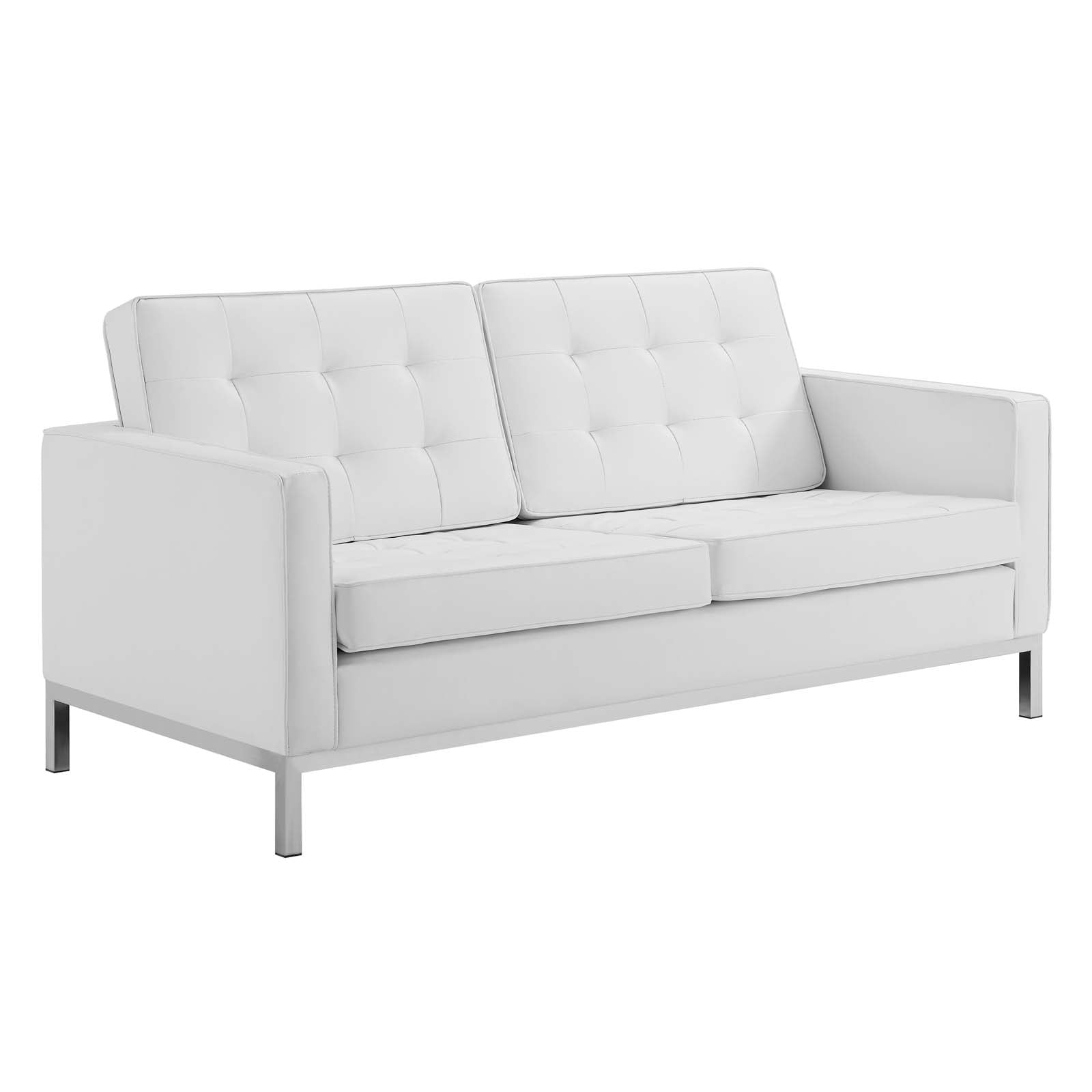 Loft 2-Piece Tufted Vegan Leather Furniture Set by Modway