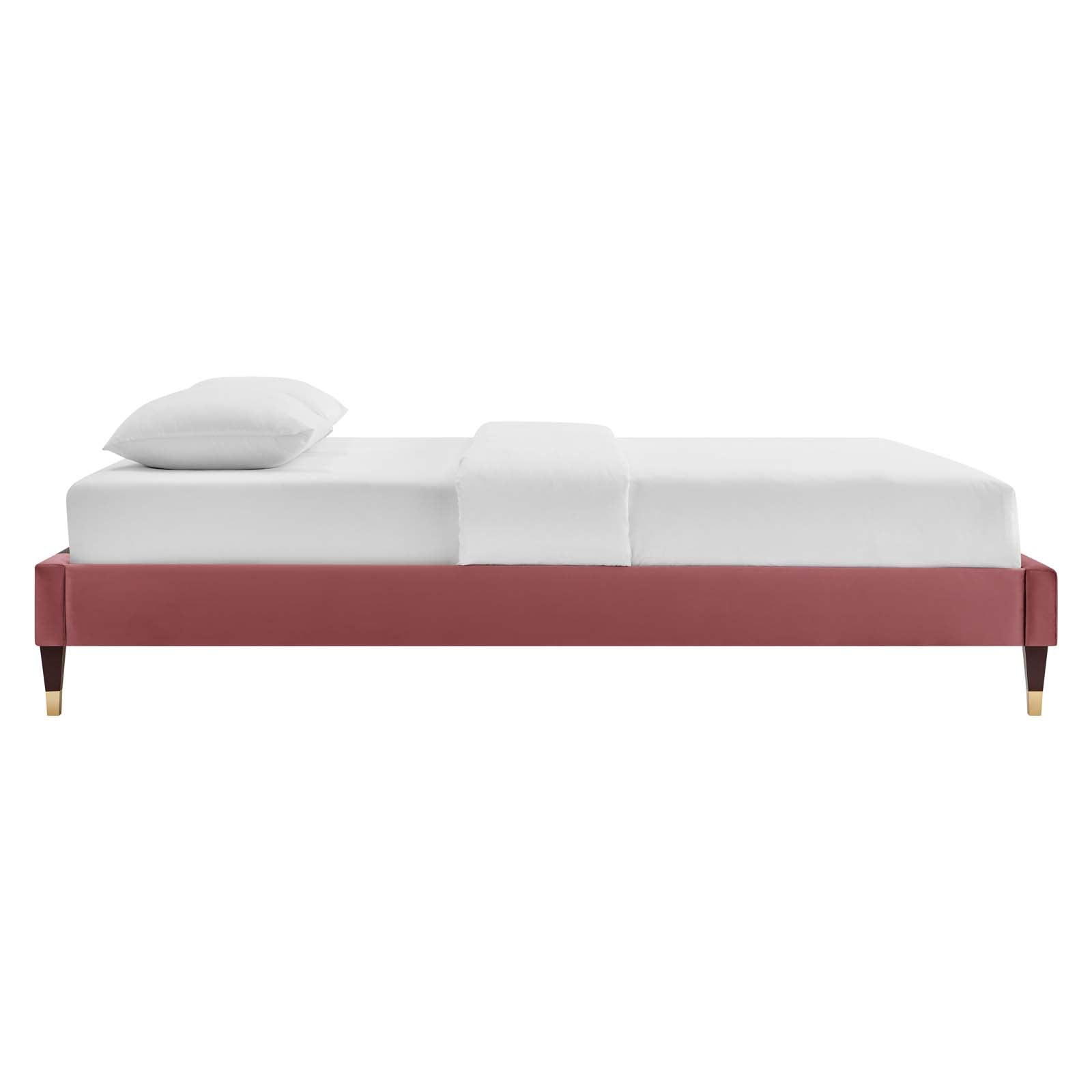 Harlow Performance Velvet Twin Platform Bed Frame by Modway