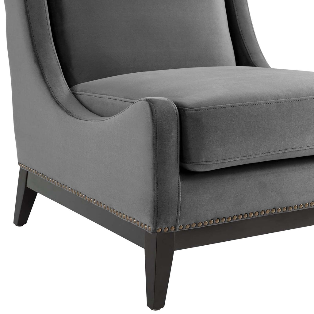 Confident Upholstered Performance Velvet Lounge Chair Set of 2 by Modway