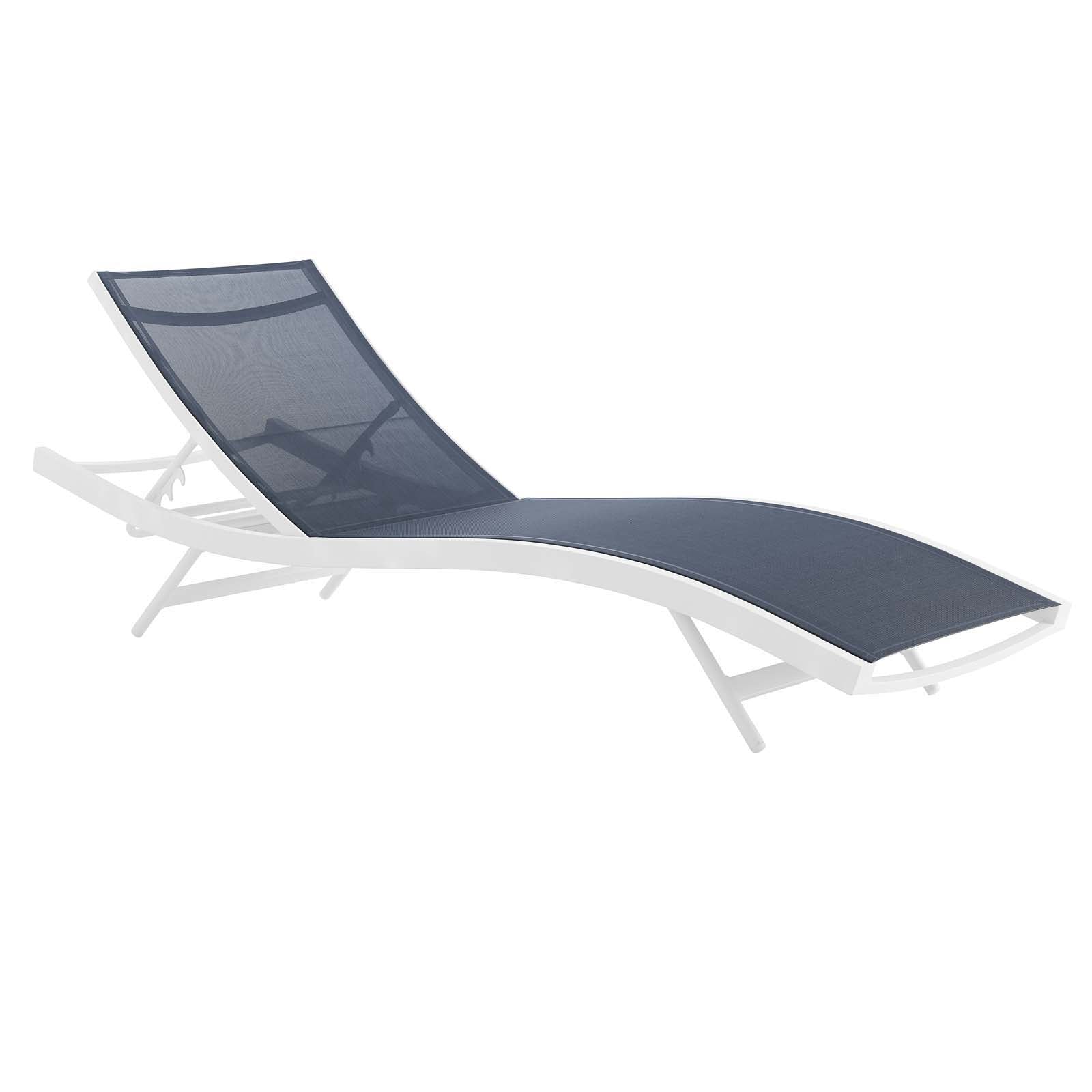 Glimpse Outdoor Patio Mesh Chaise Lounge Set of 4 by Modway