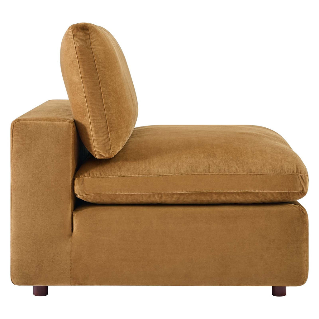 Commix Down Filled Overstuffed Performance Velvet 3-Seater Sofa by Modway